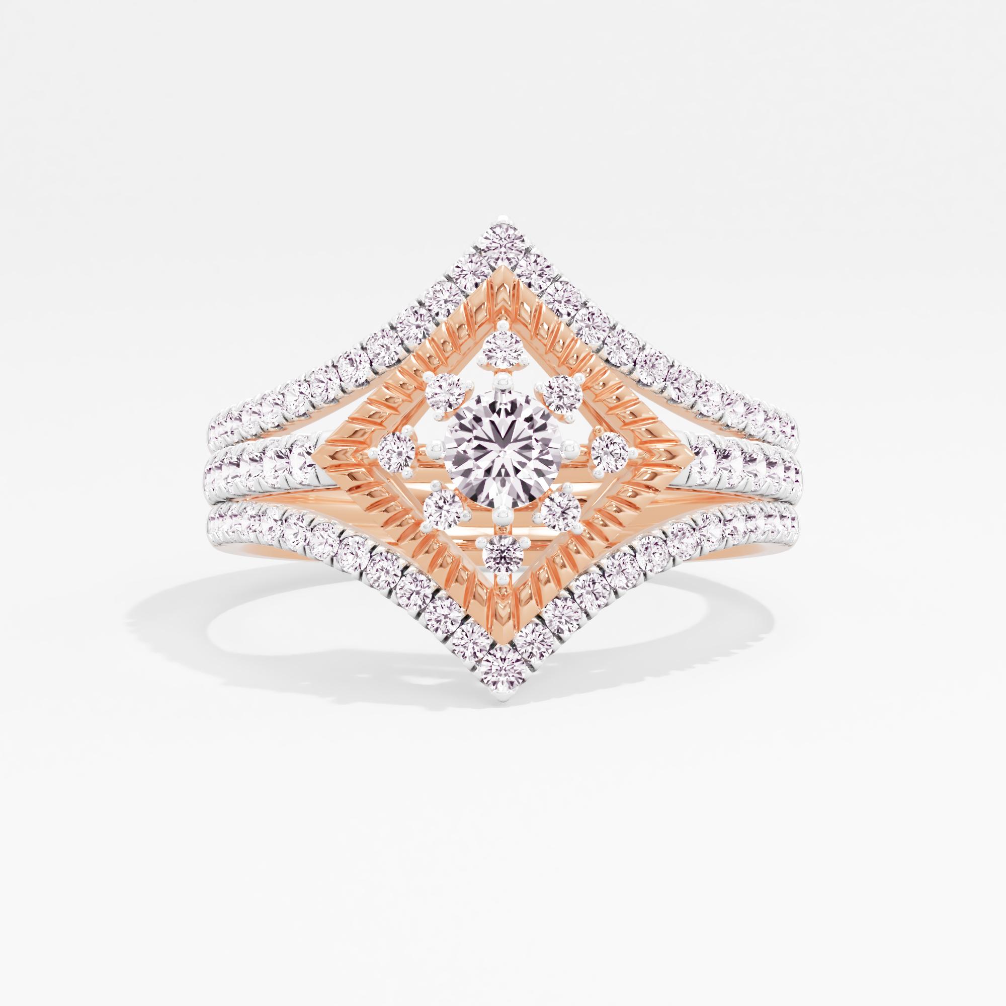 Celeste Charm Solitaire Bridal Ring Set