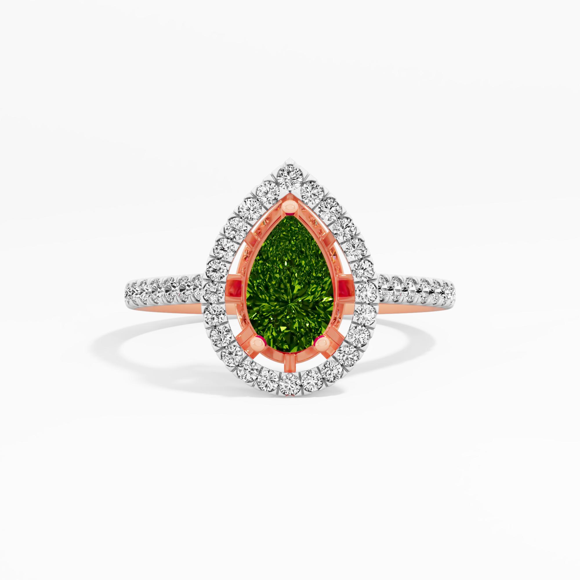 Moonlit Blossom Halo Ring