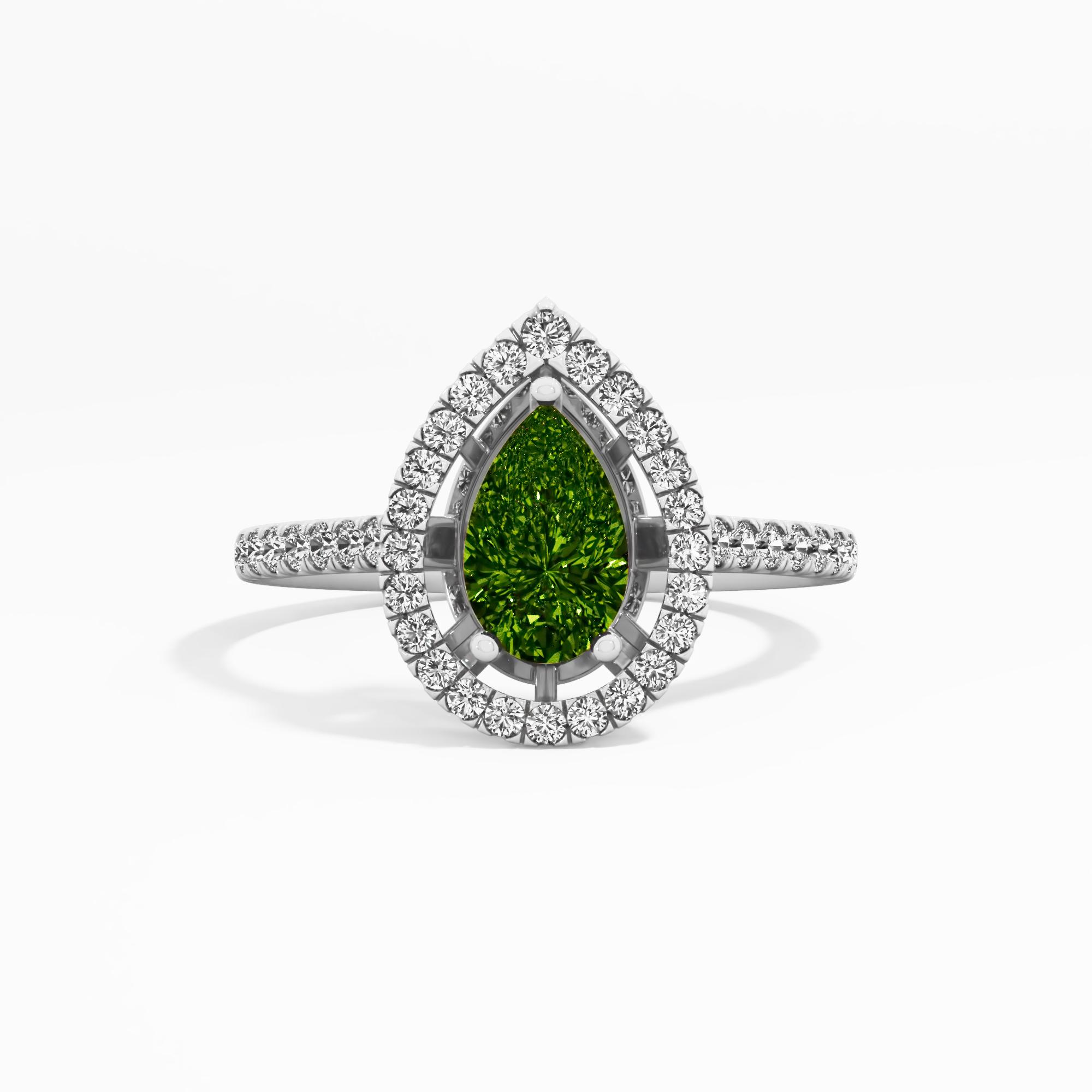 Moonlit Blossom Halo Ring