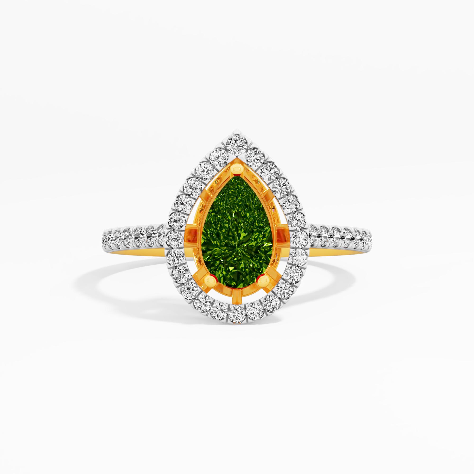 Moonlit Blossom Halo Ring