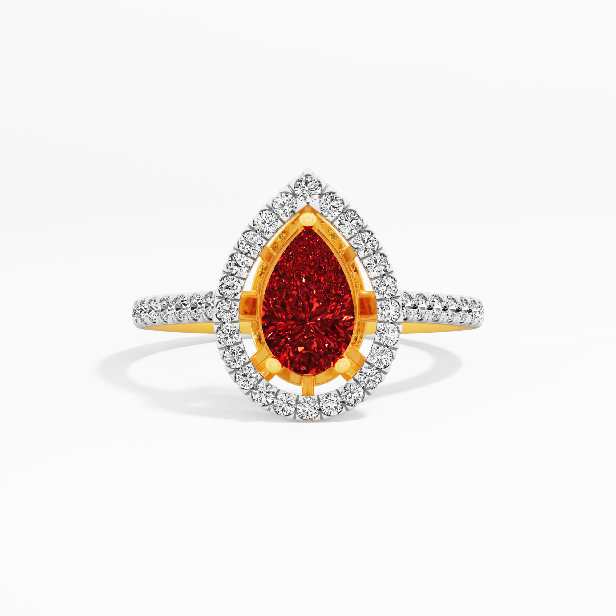 Moonlit Blossom Halo Ring