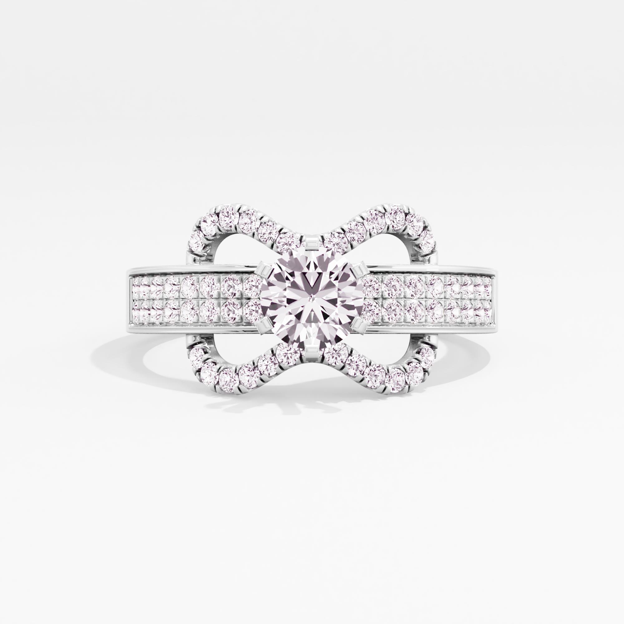 Bow Elegance Solitaire Ring