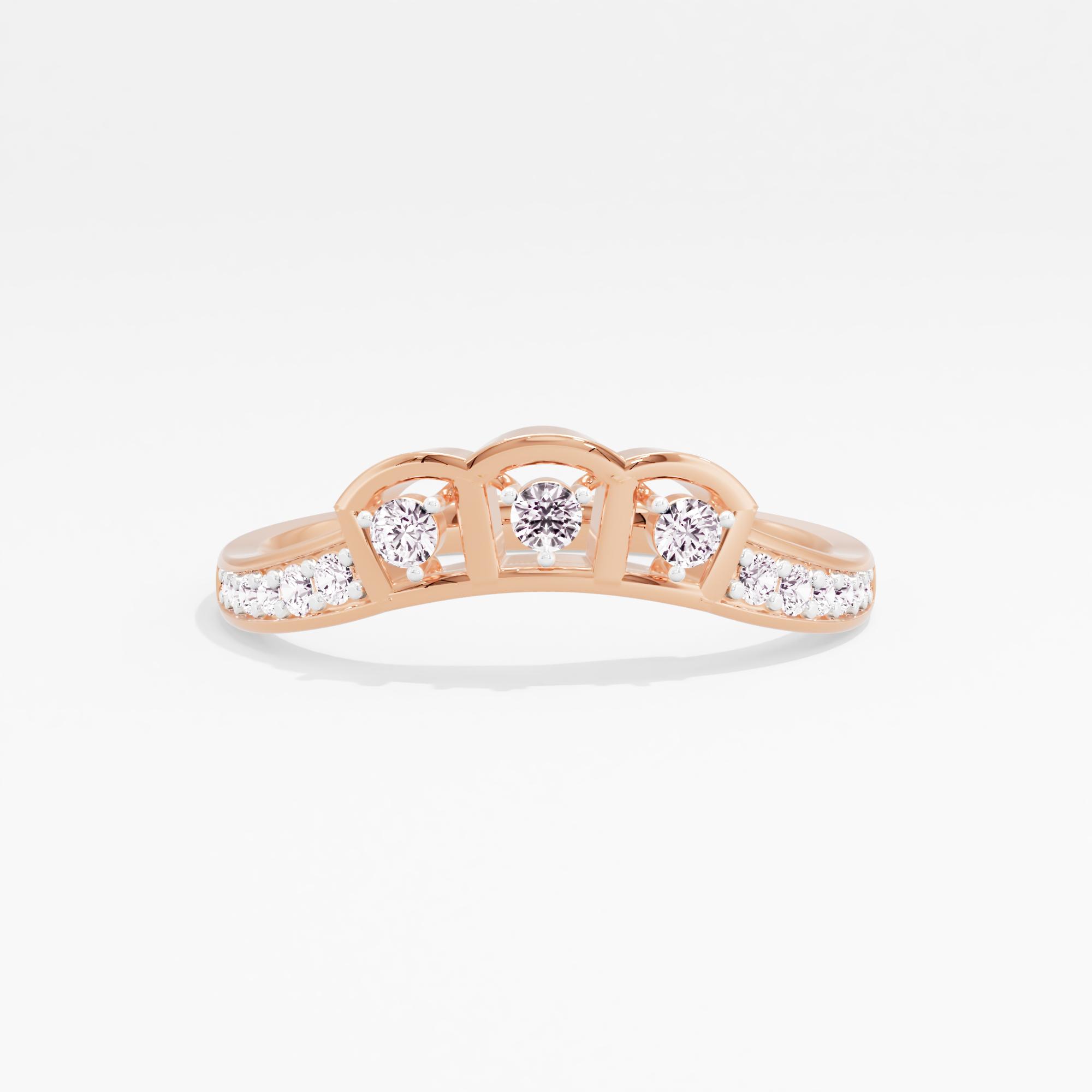 Promise Arch 3 Stone Chevron Ring