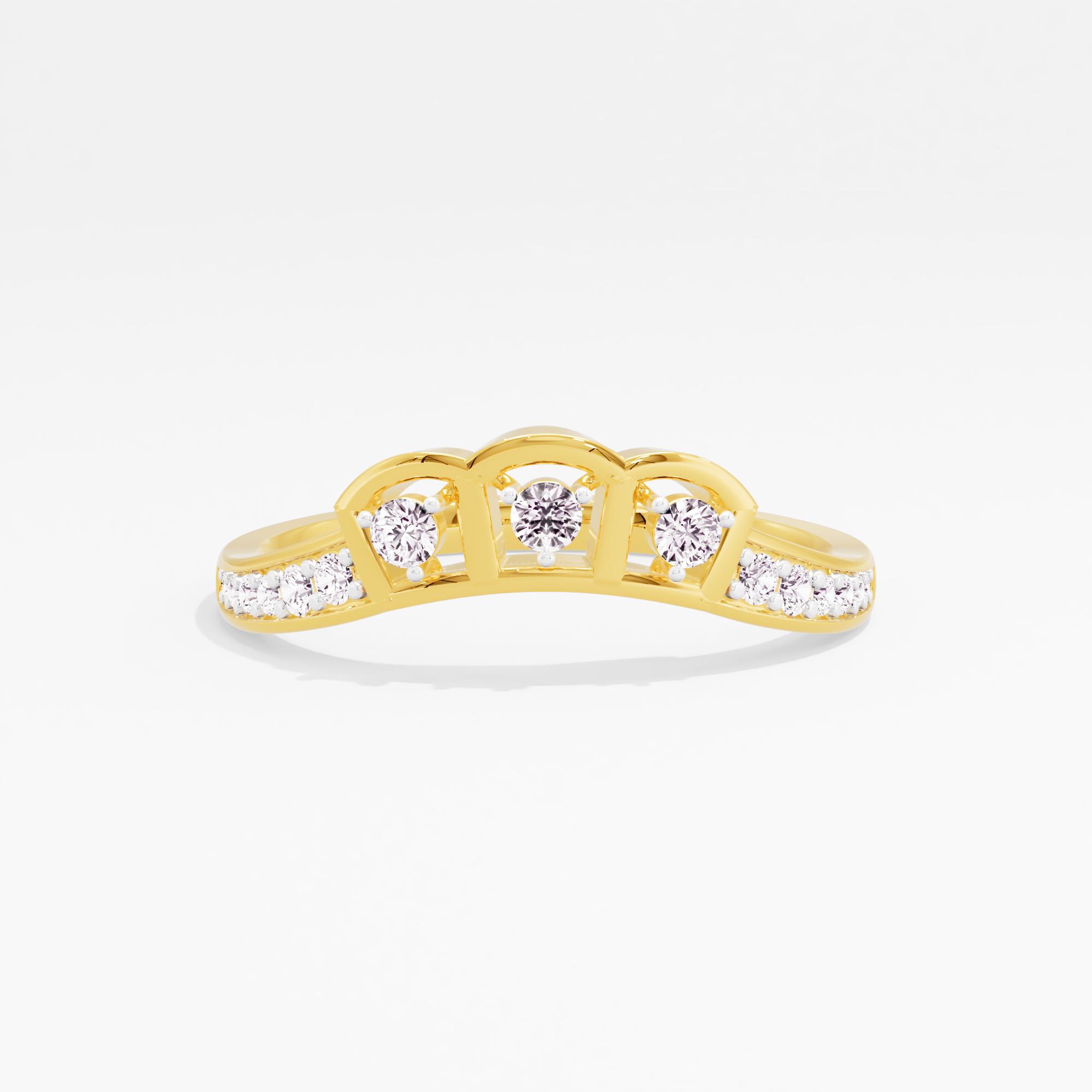 Promise Arch 3 Stone Chevron Ring