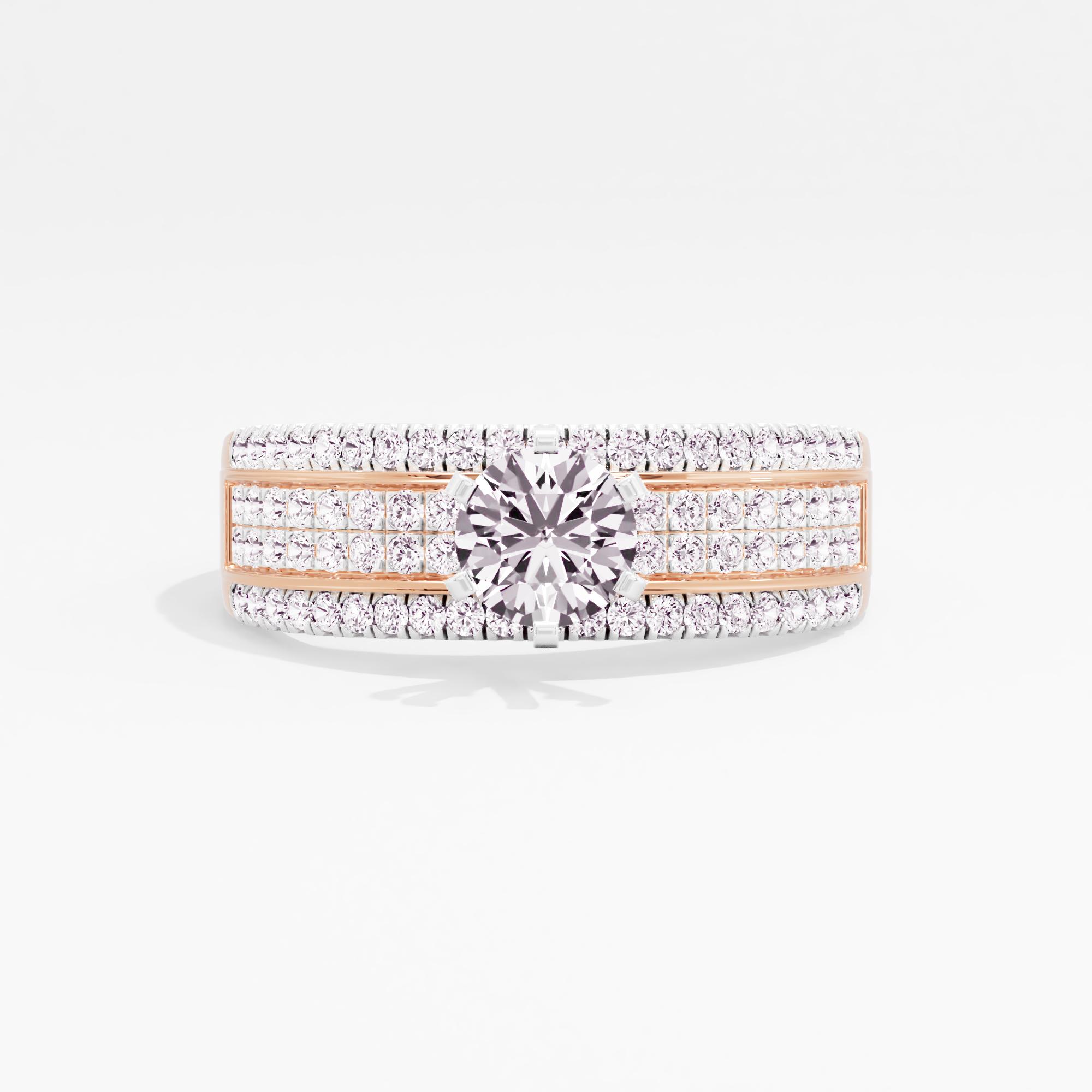Graceful Vivian Solitaire Ring