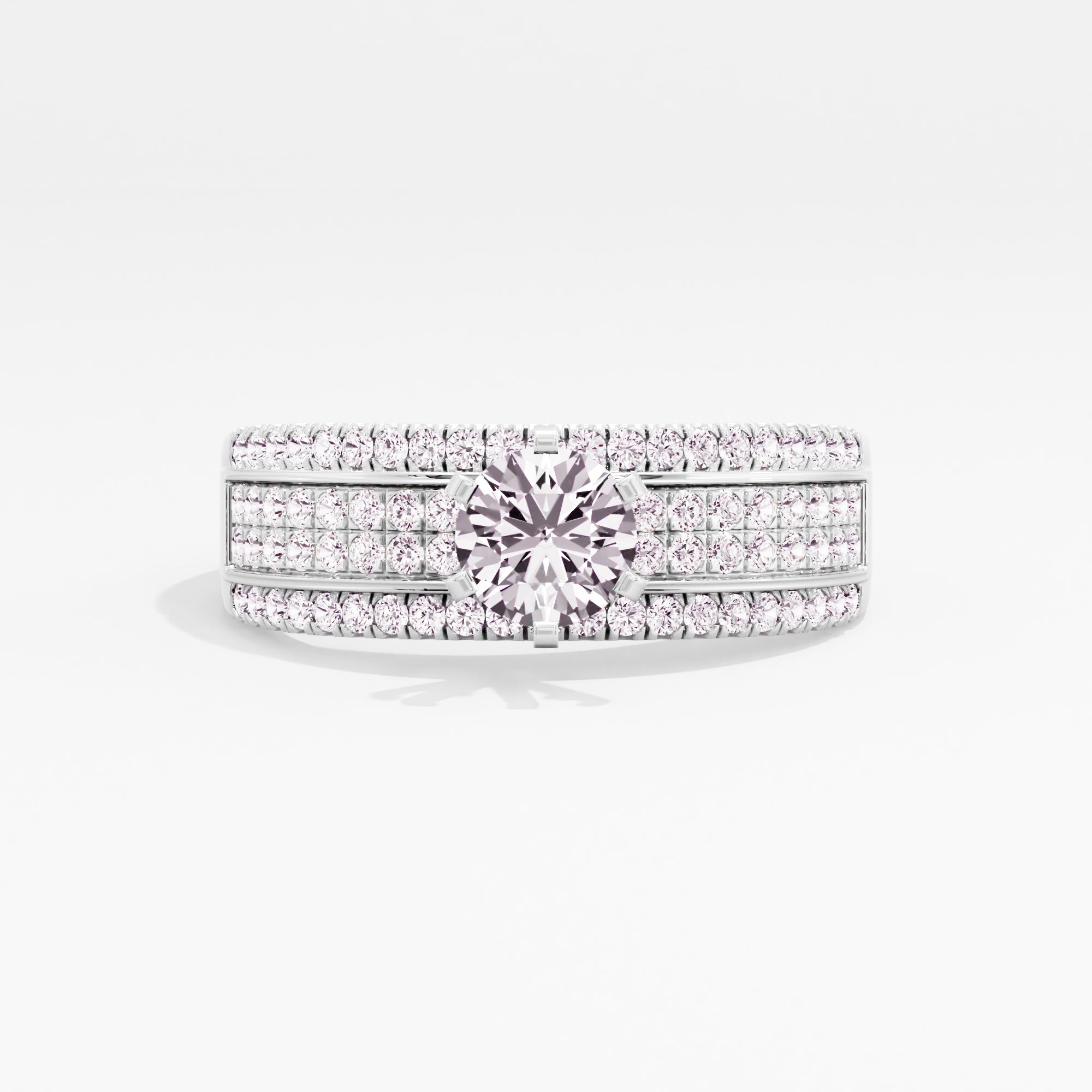 Graceful Vivian Solitaire Ring