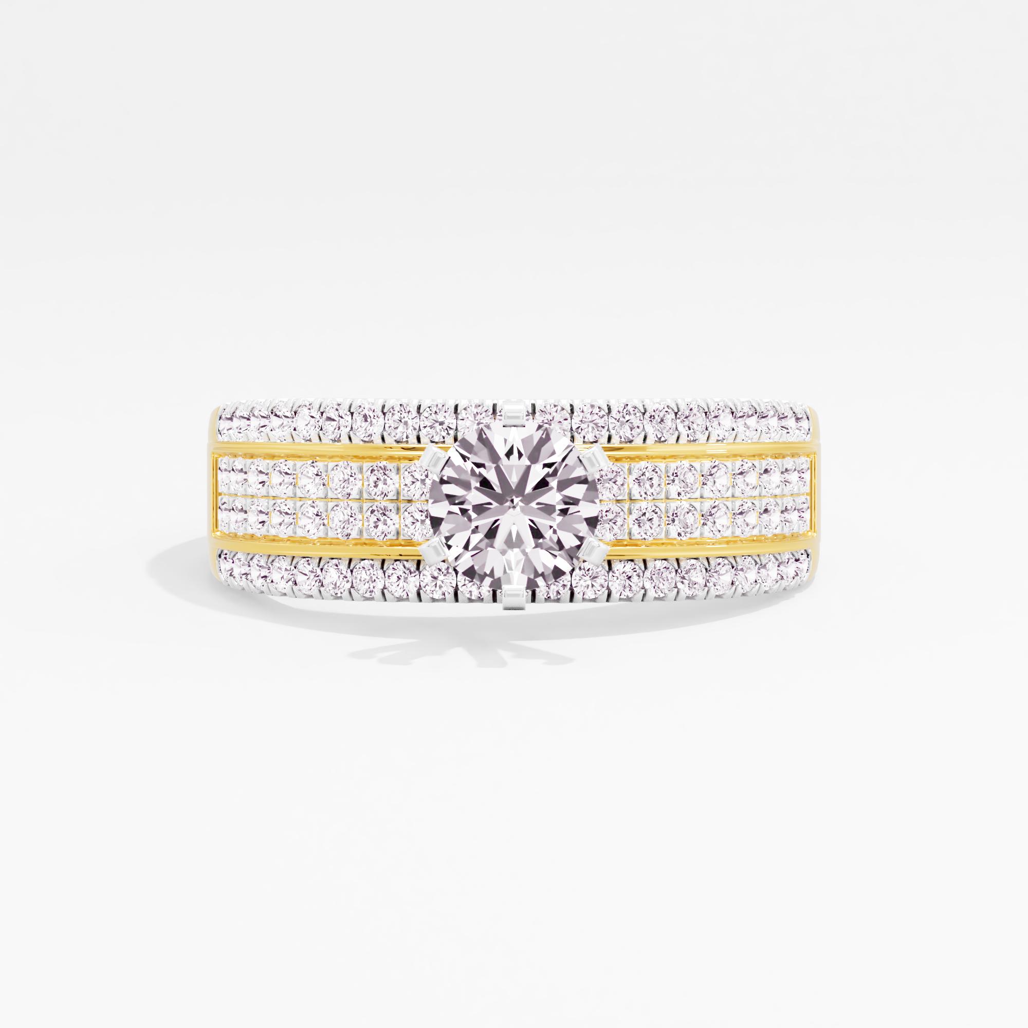 Graceful Vivian Solitaire Ring