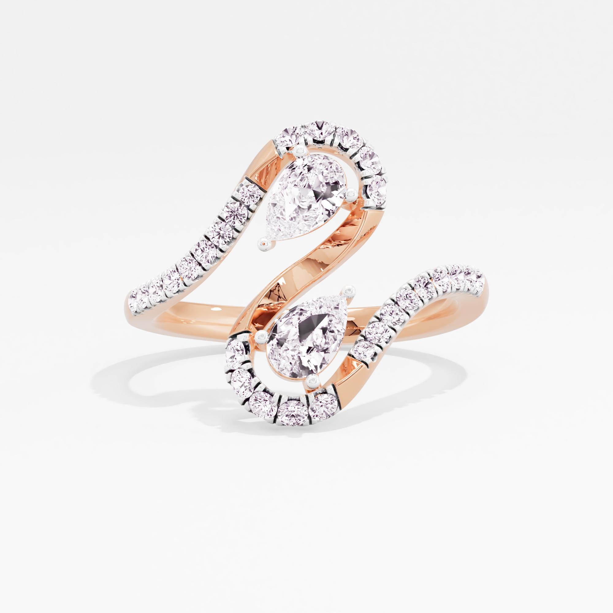 Whimsical Wave 2 Stone Ring