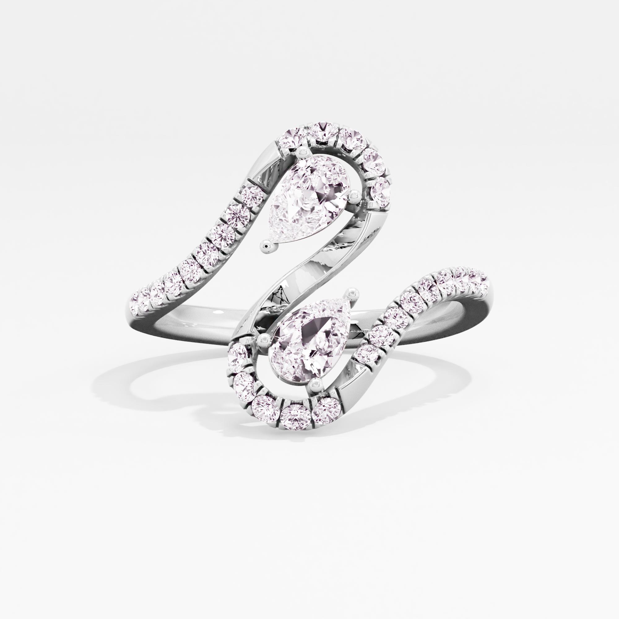 Whimsical Wave 2 Stone Ring