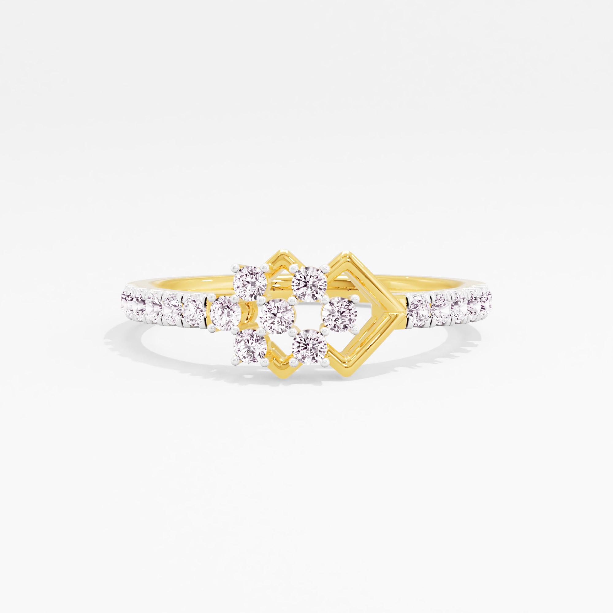 Celestial Chart Cluster Ring