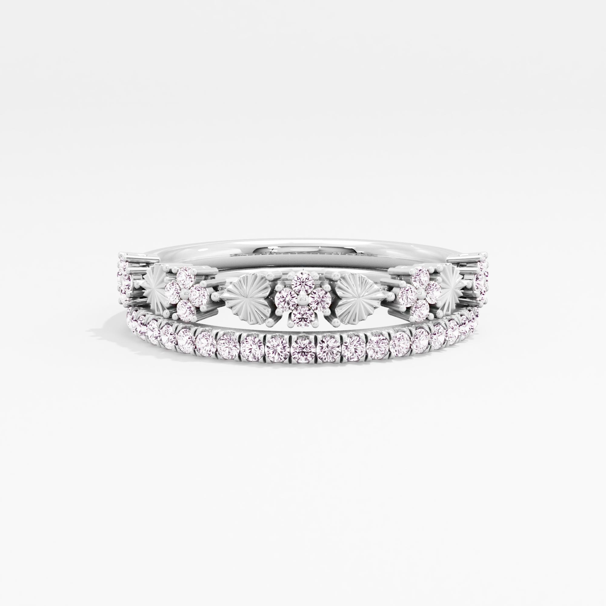Everlove Stackable Heart and Eternity Bands