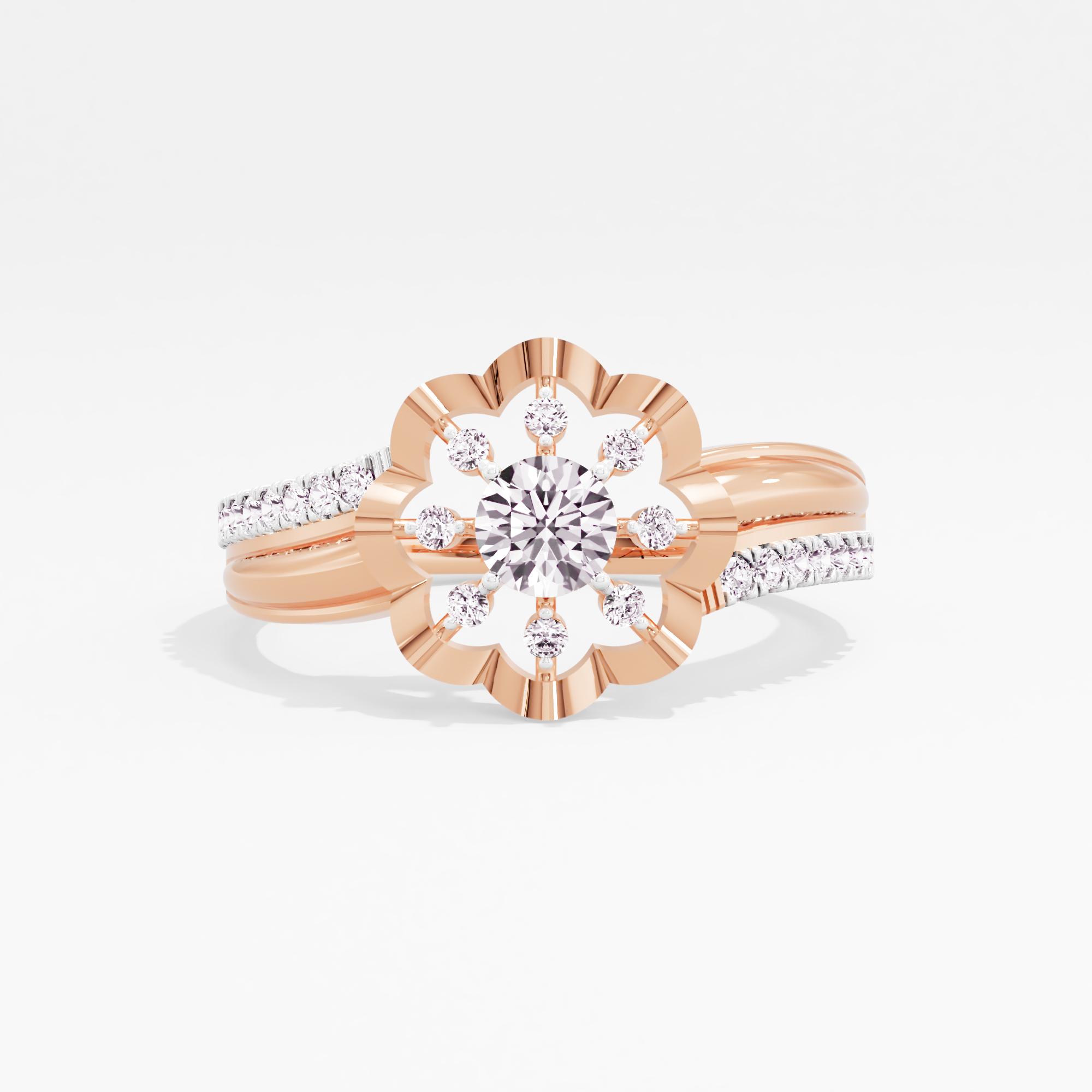Flourishing Muse Solitaire Ring