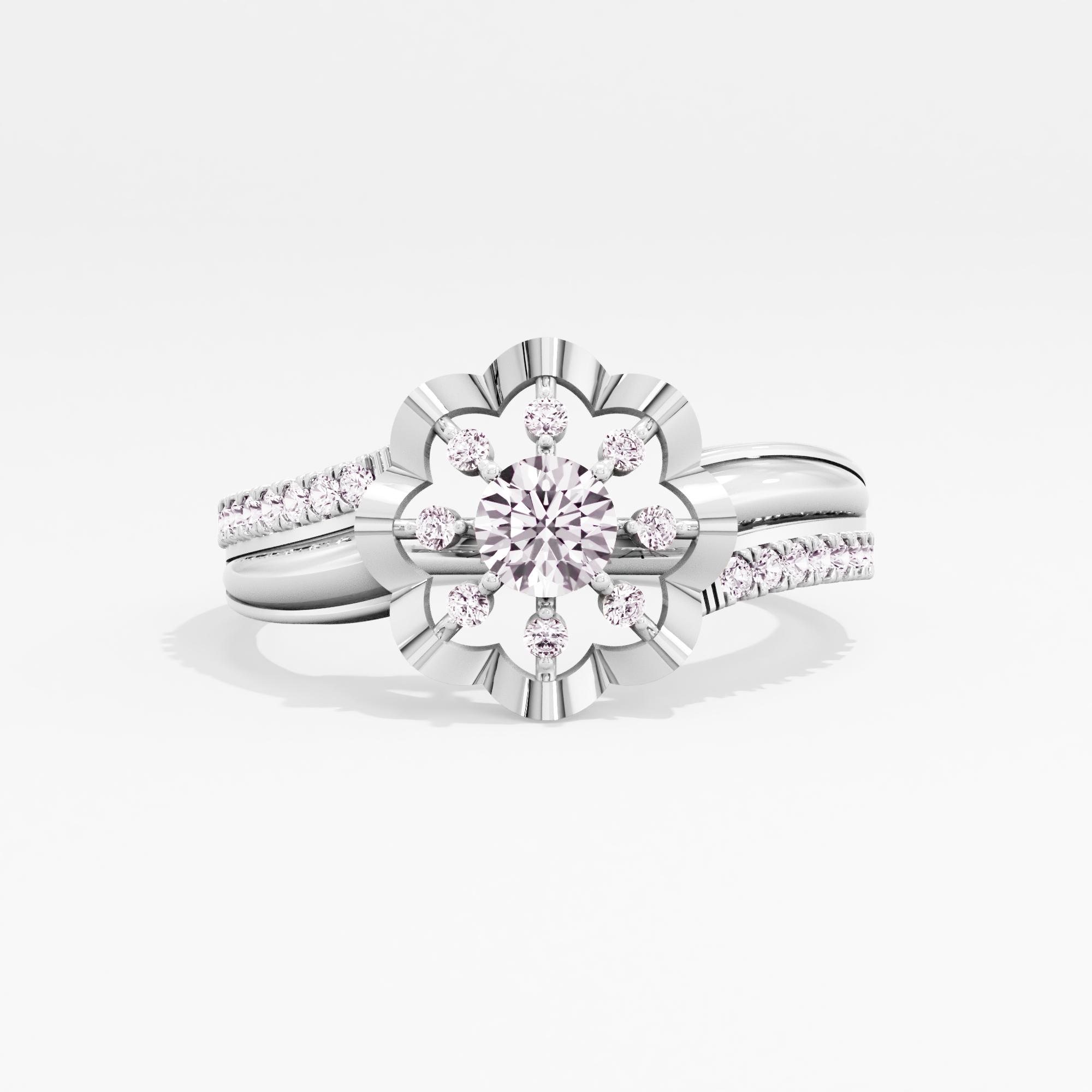 Flourishing Muse Solitaire Ring