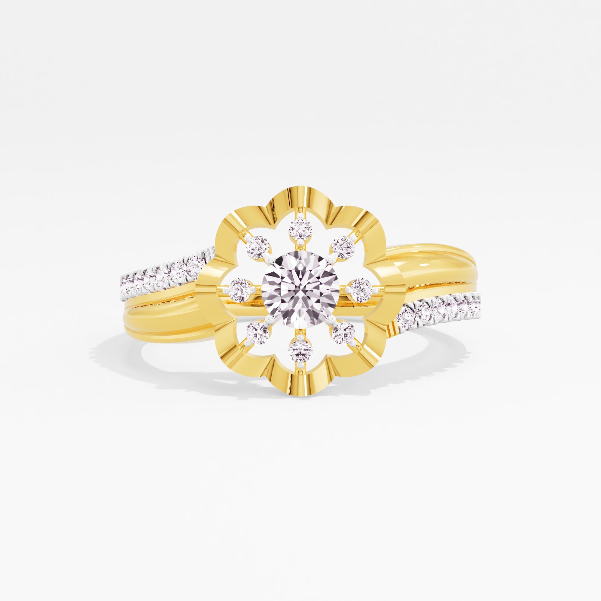 Flourishing Muse Solitaire Ring