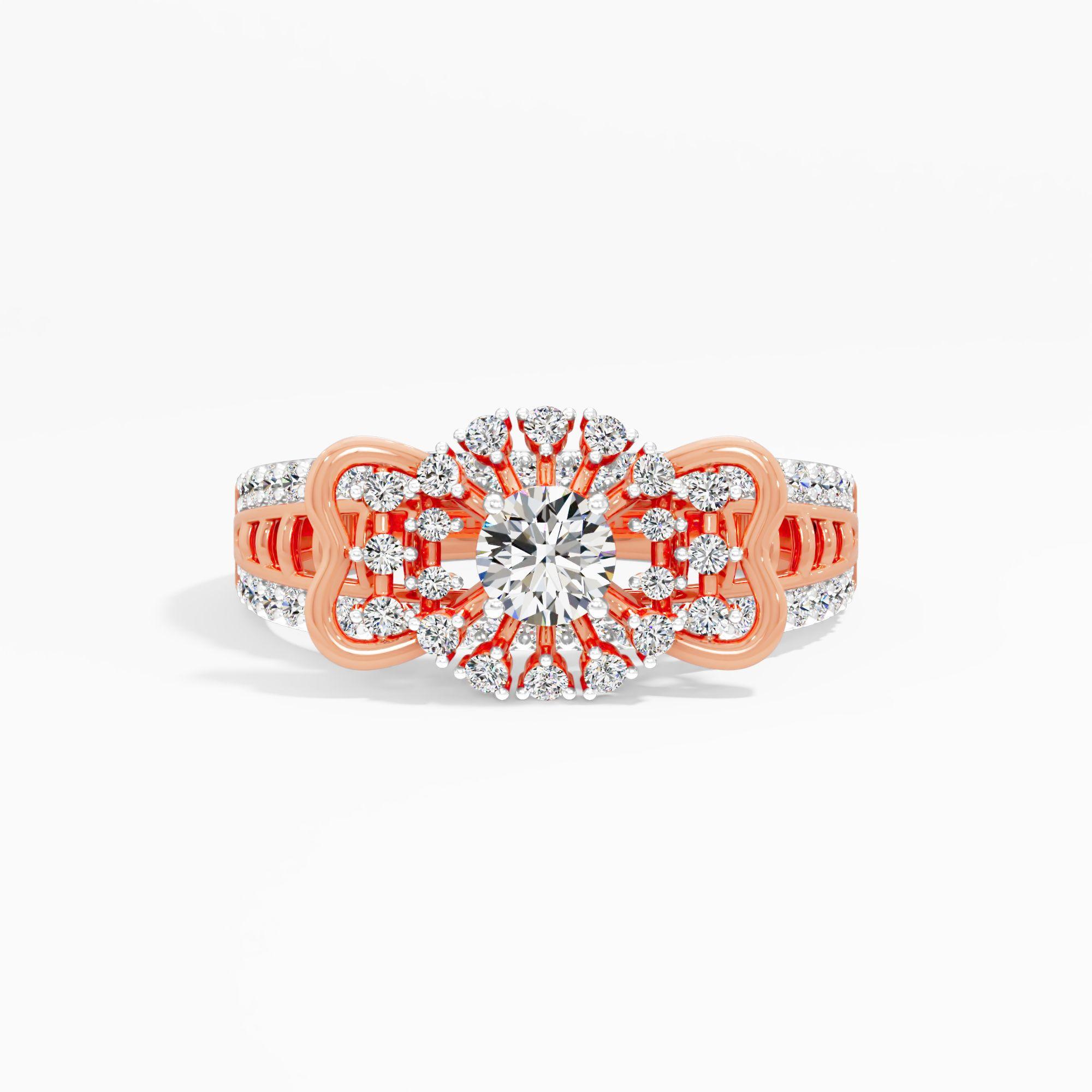 Celestial Sunburst Diamond Ring
