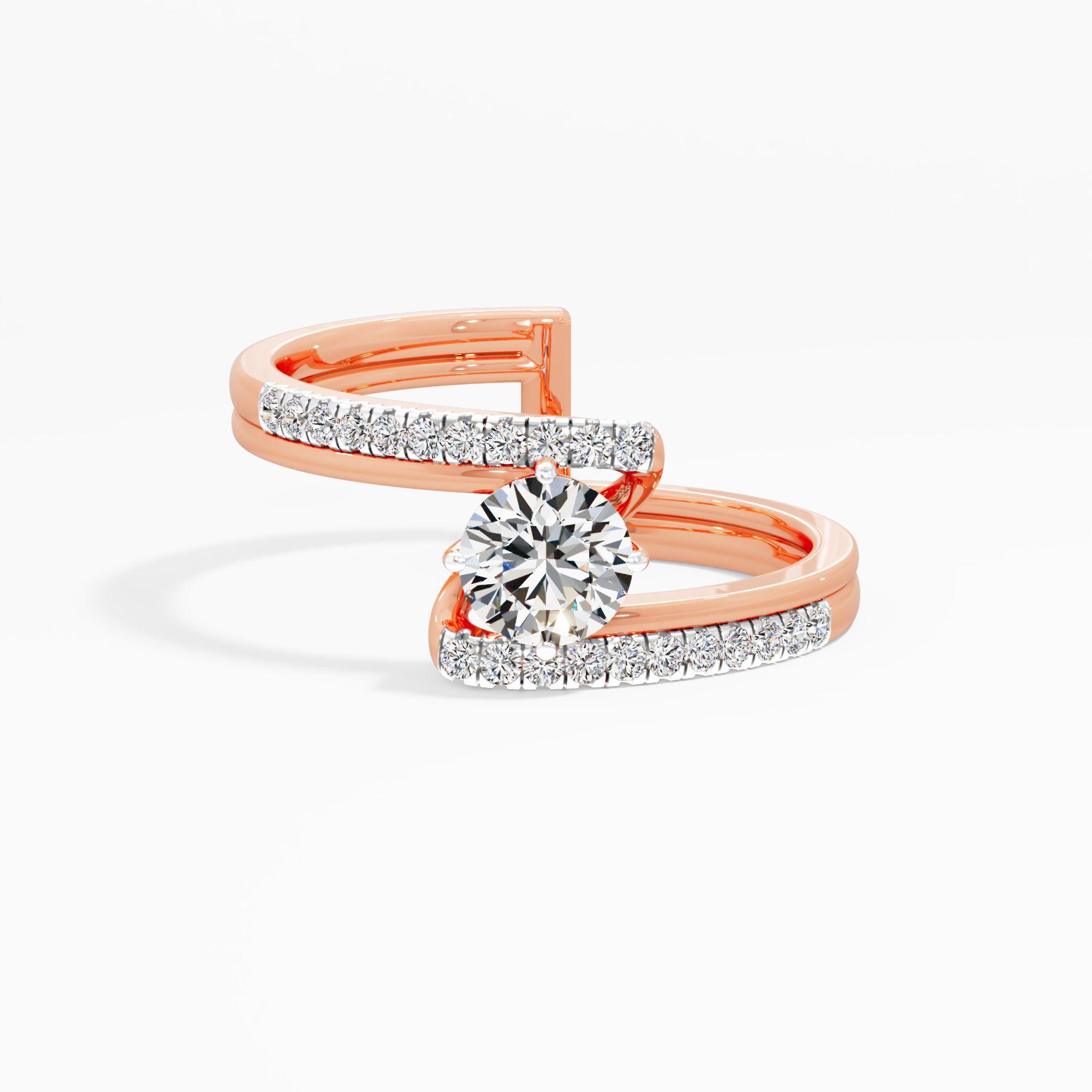 Twin Horizon Wrap Diamond Ring