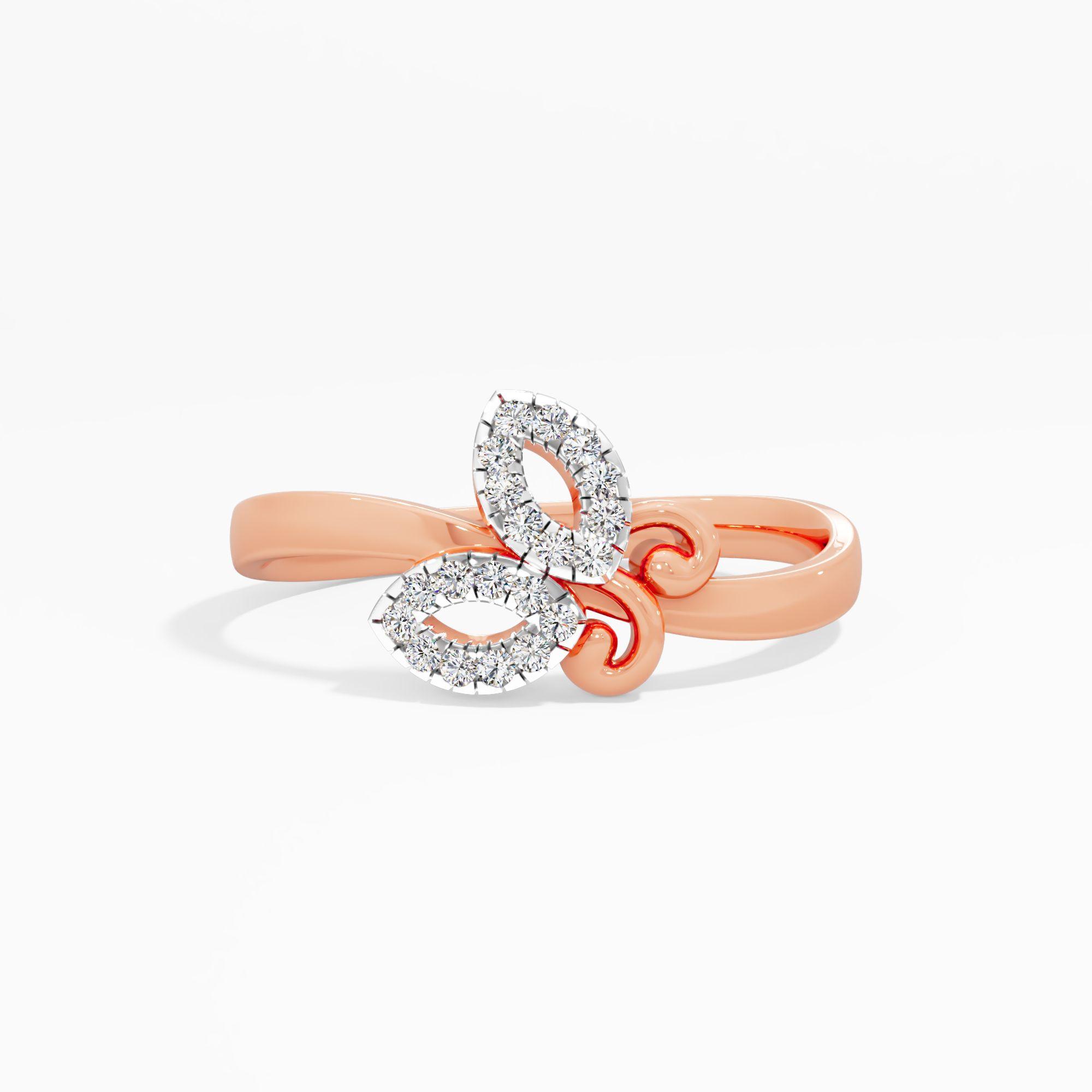 Marquise Motif Floral Diamond Ring