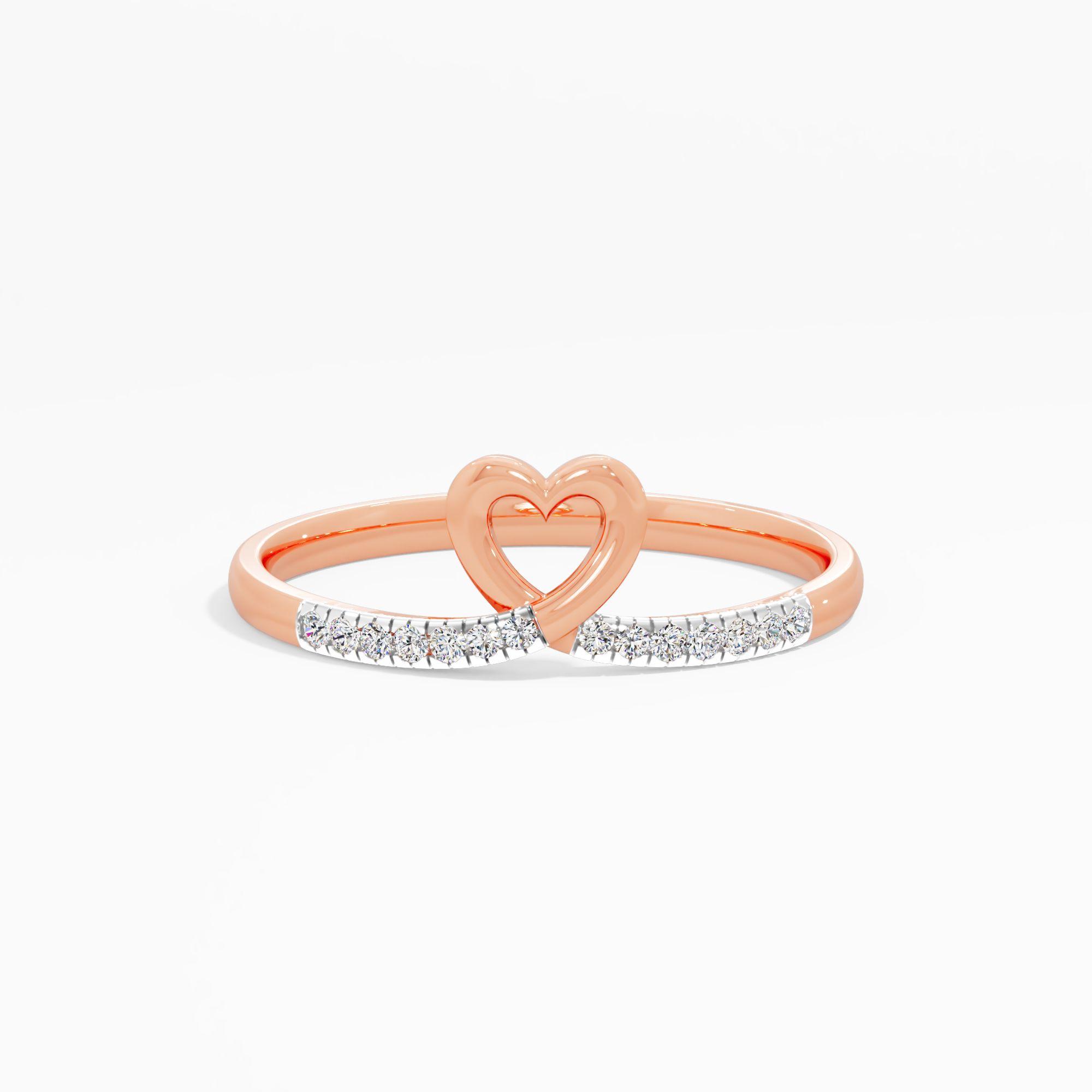 Unity Heart Bypass Diamond Ring