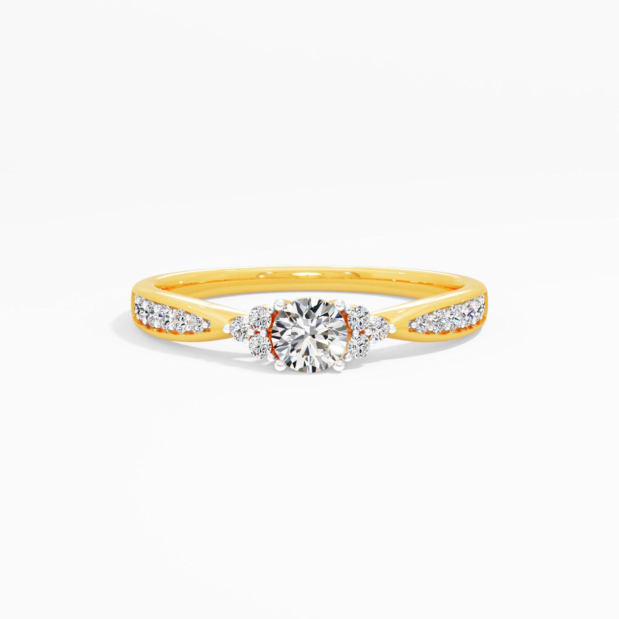 Marquise Illusion Solitaire Ring