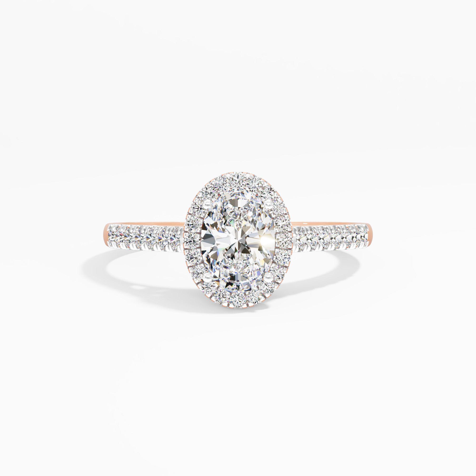 Glamorous Oval Engagement Ring
