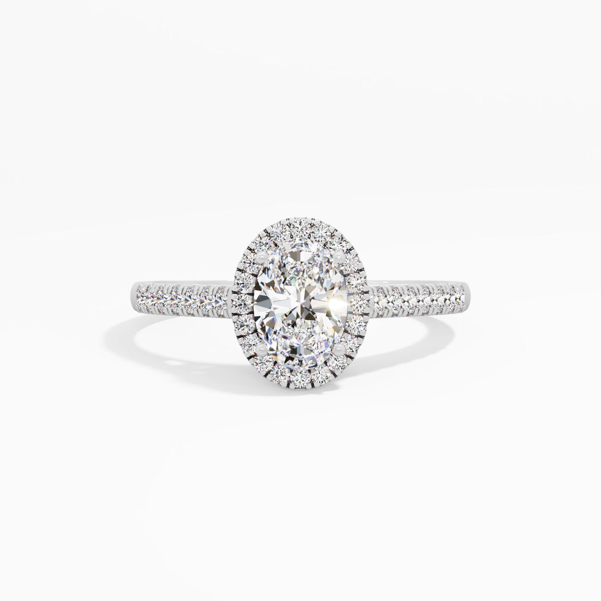Glamorous Oval Engagement Ring