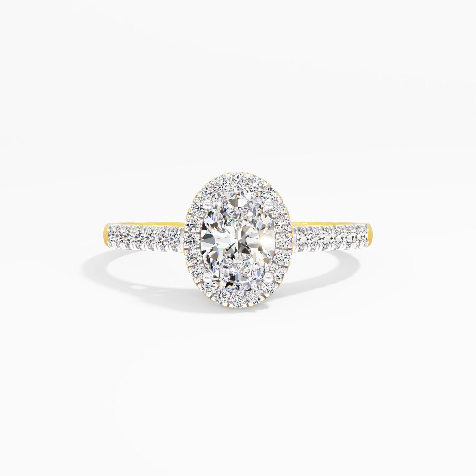 Glamorous Oval Engagement Ring