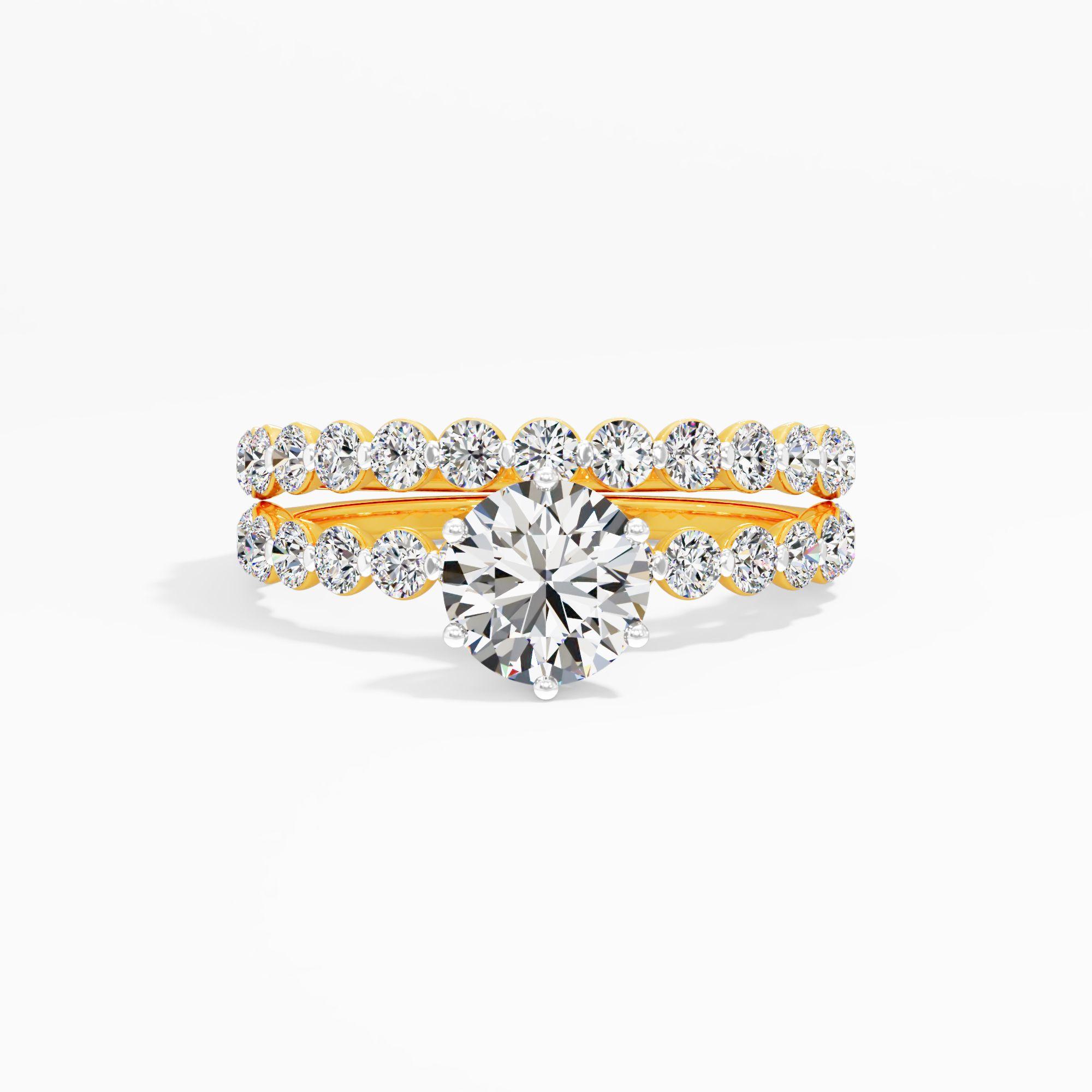 Traditional Solitaire Wedding Set