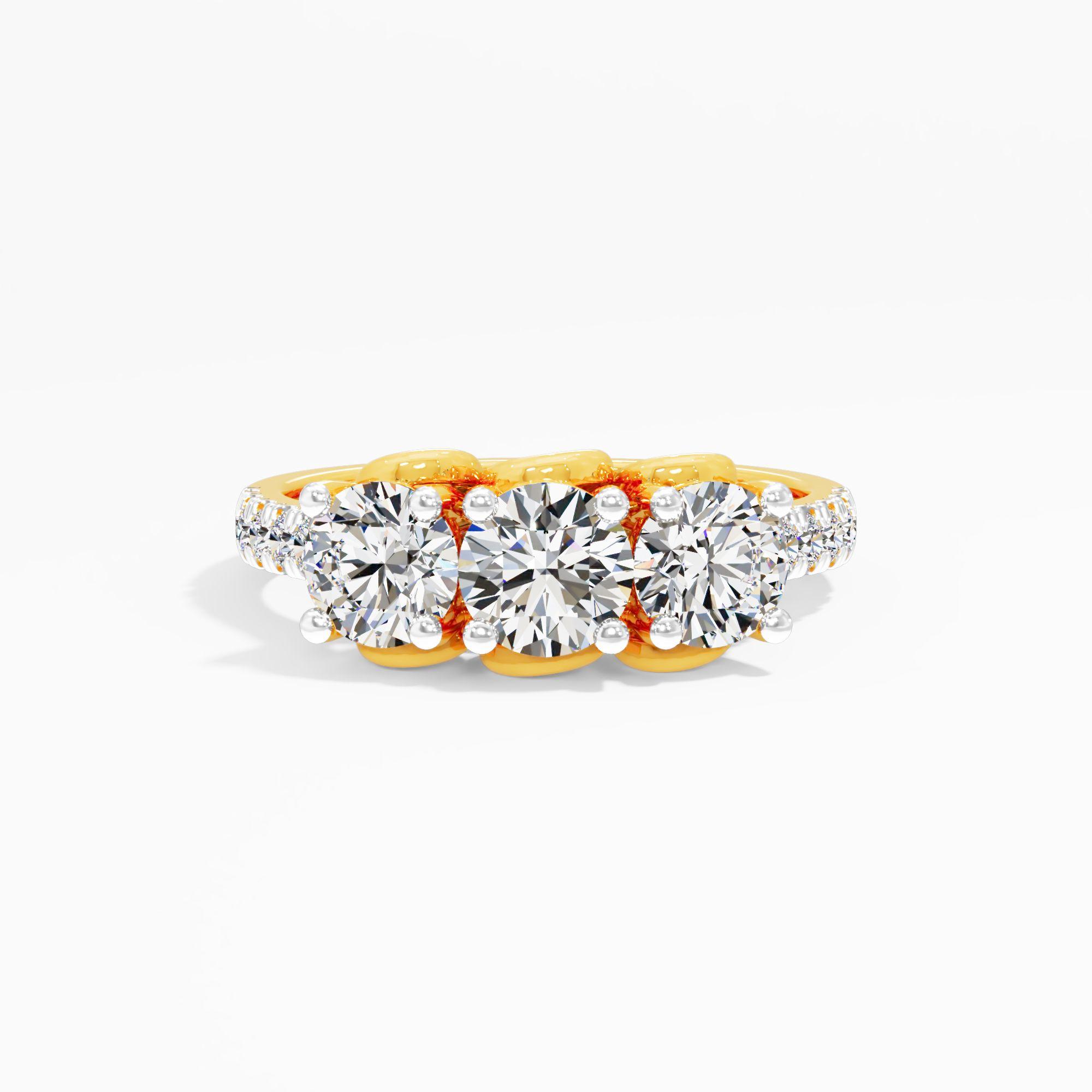 Trilogy Diamond Pavé Ring