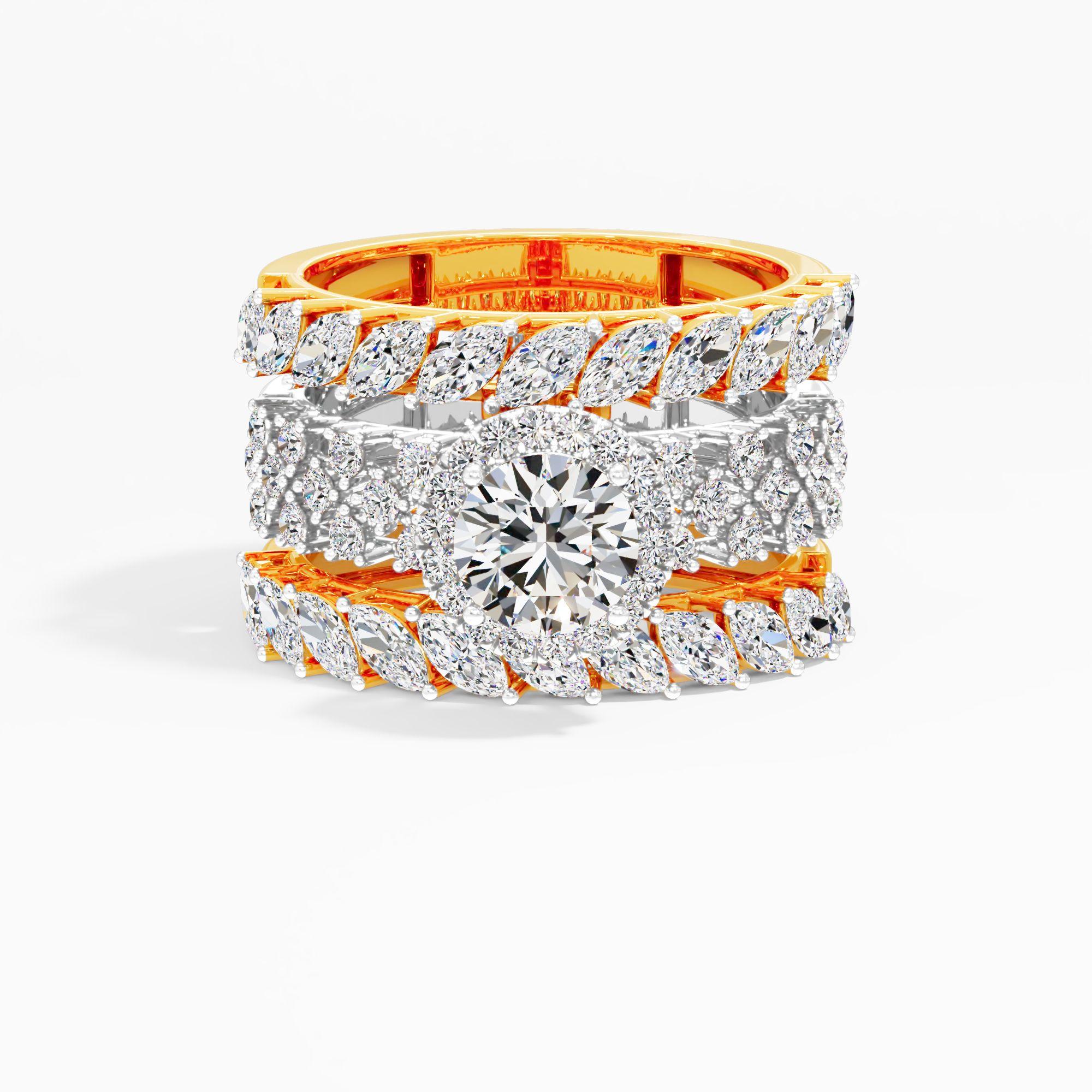 Laurel Wreath Halo Statement Ring