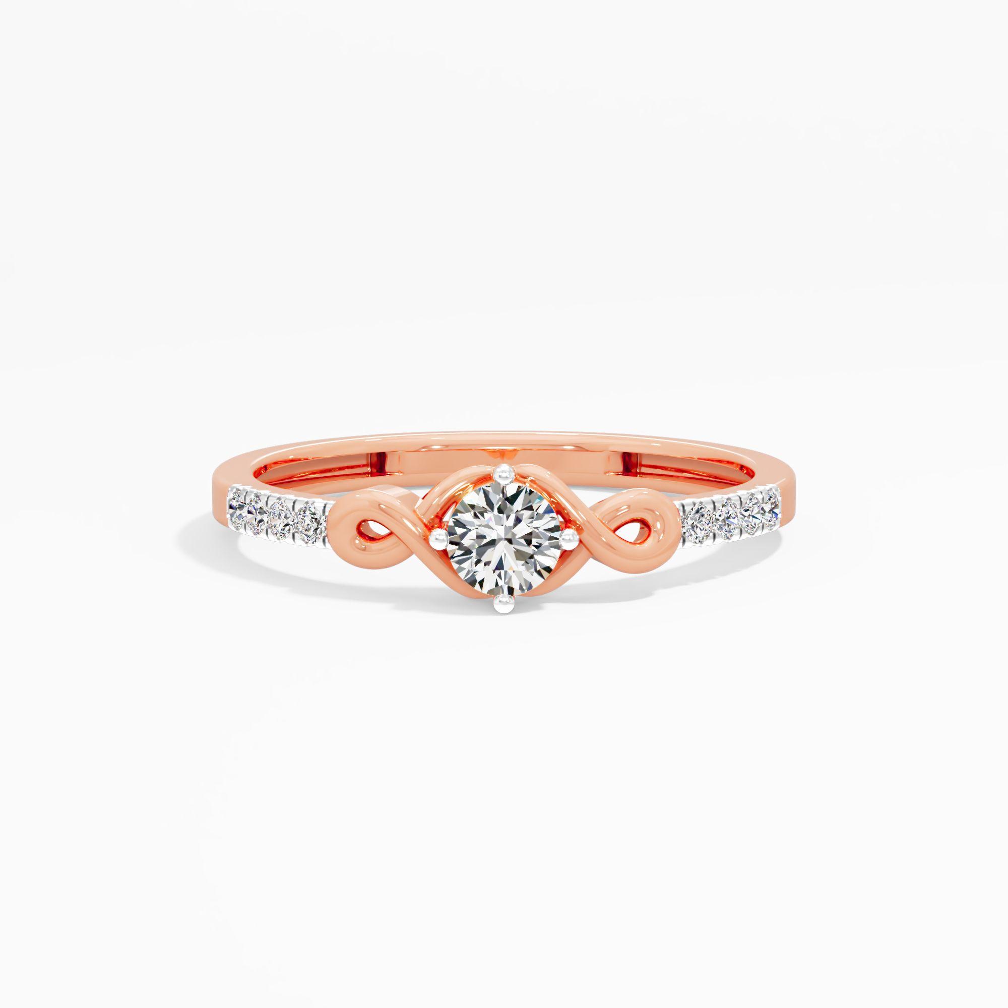 Elegant Infinity Solitaire Ring