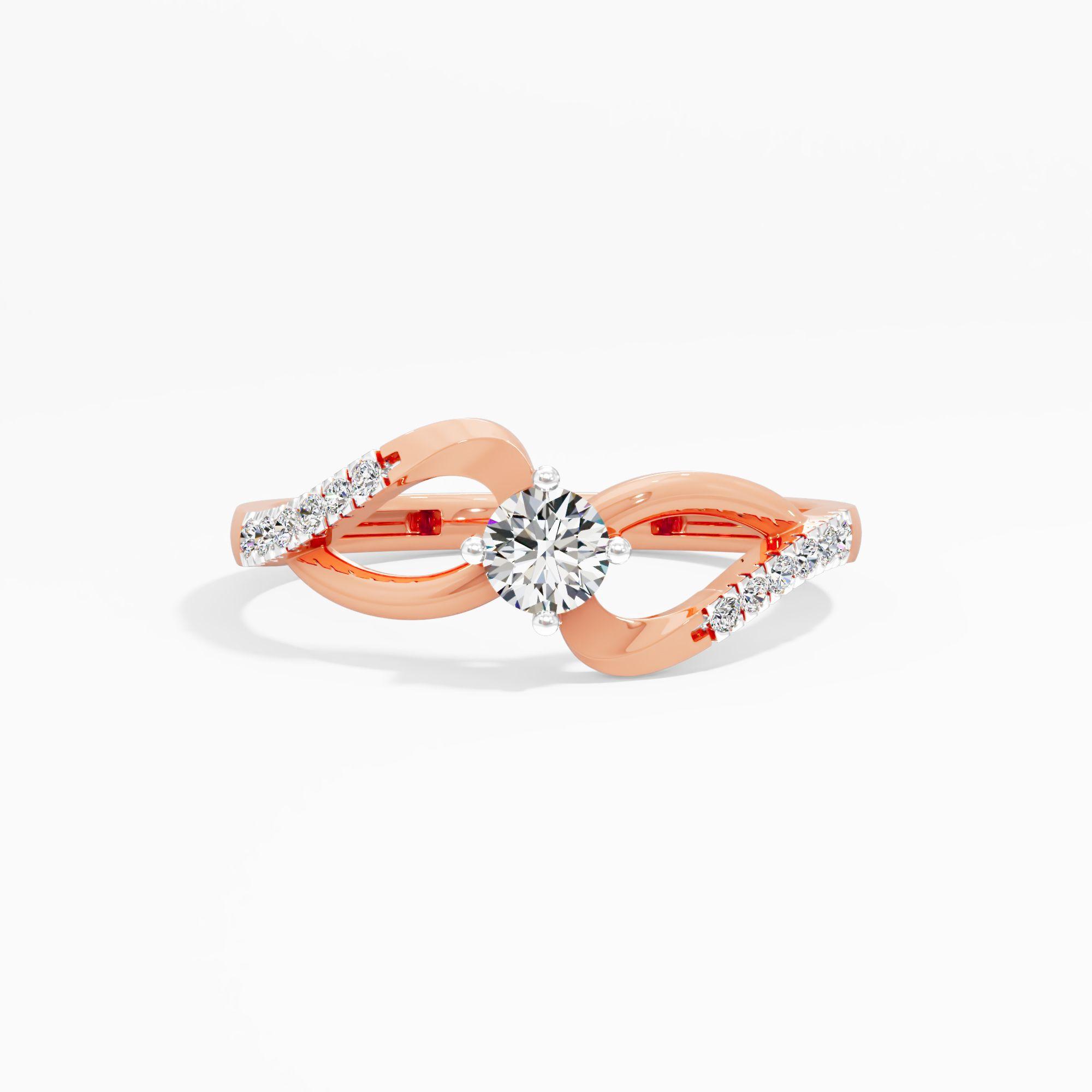 Perennial Solitaire Pavé Ring