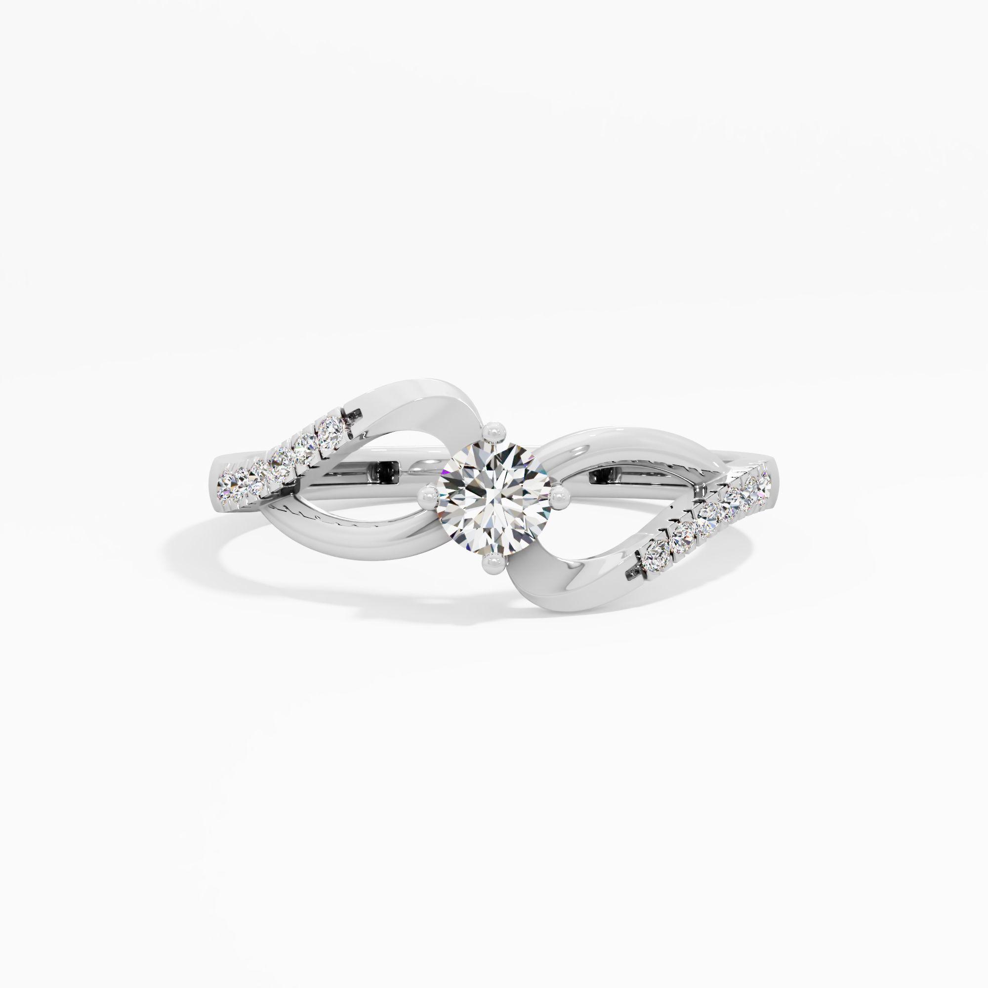 Perennial Solitaire Pavé Ring