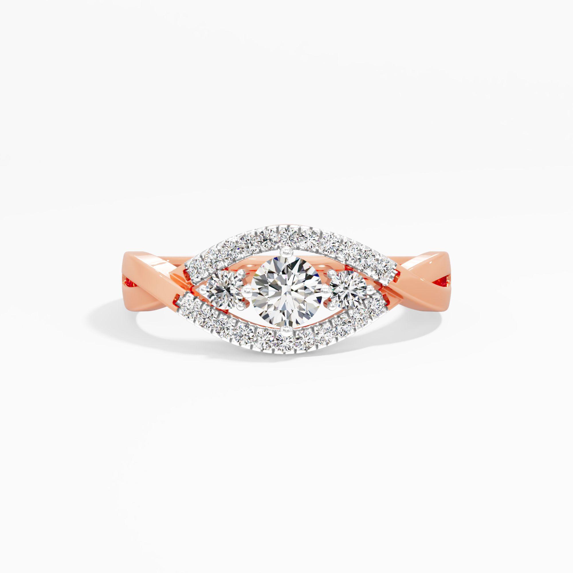 Marquise Eye Diamond Cluster Ring