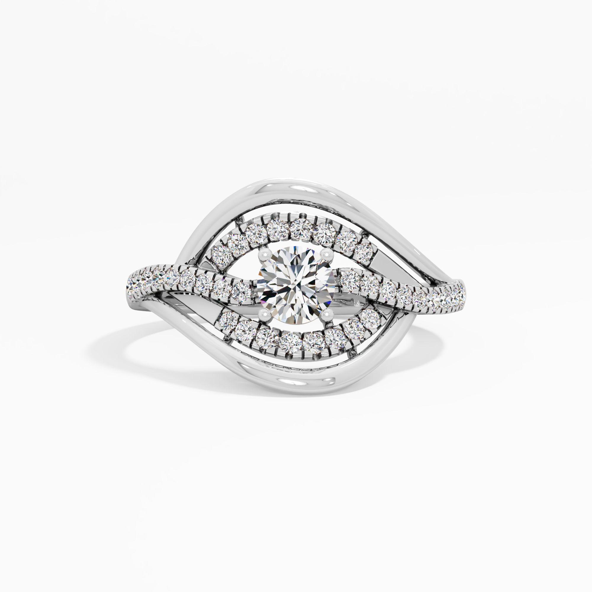 Mandorla Solitaire Panache Ring