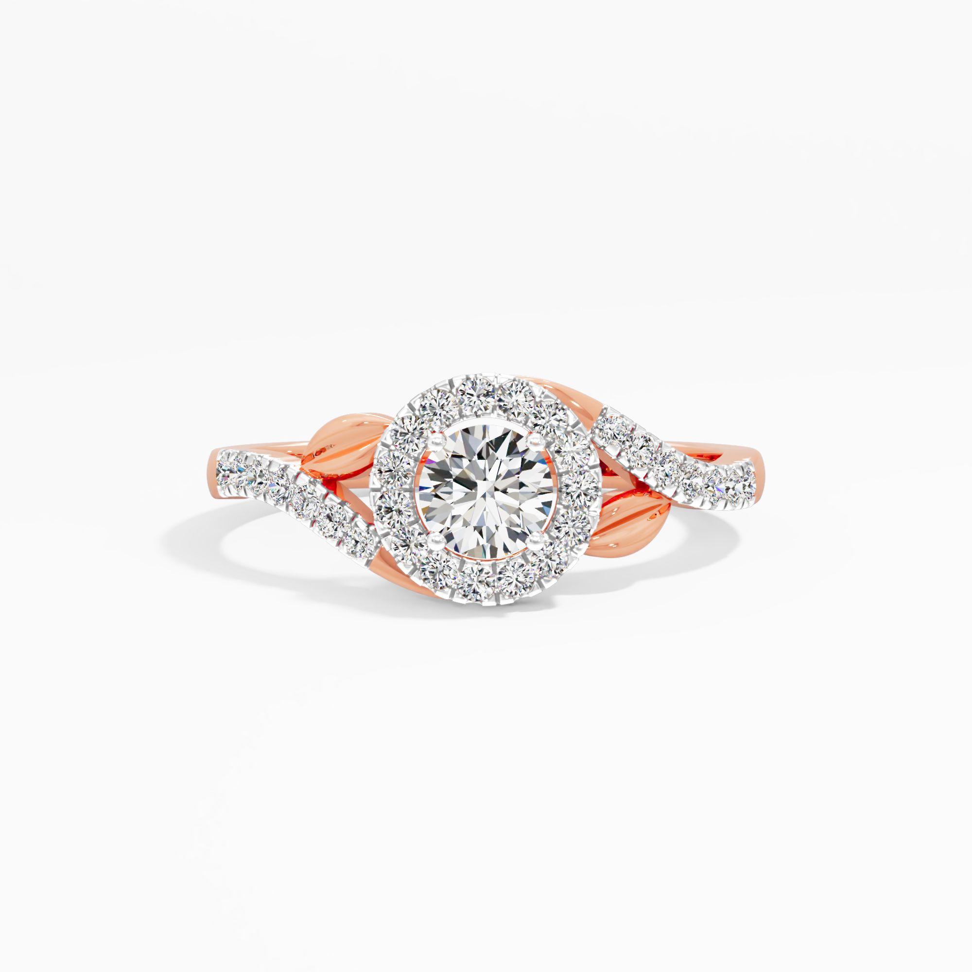 Foliate Aureole Cluster Ring