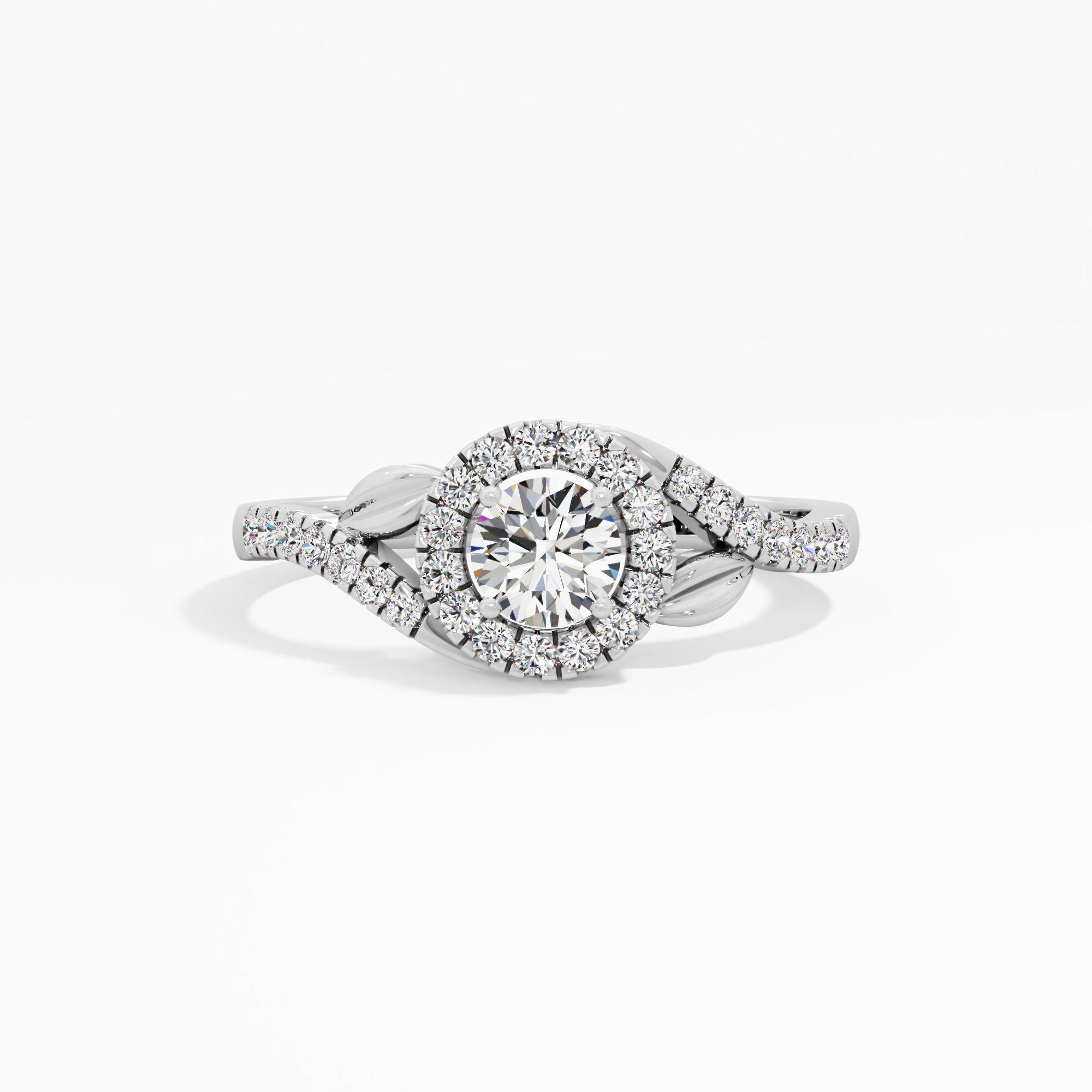 Foliate Aureole Cluster Ring