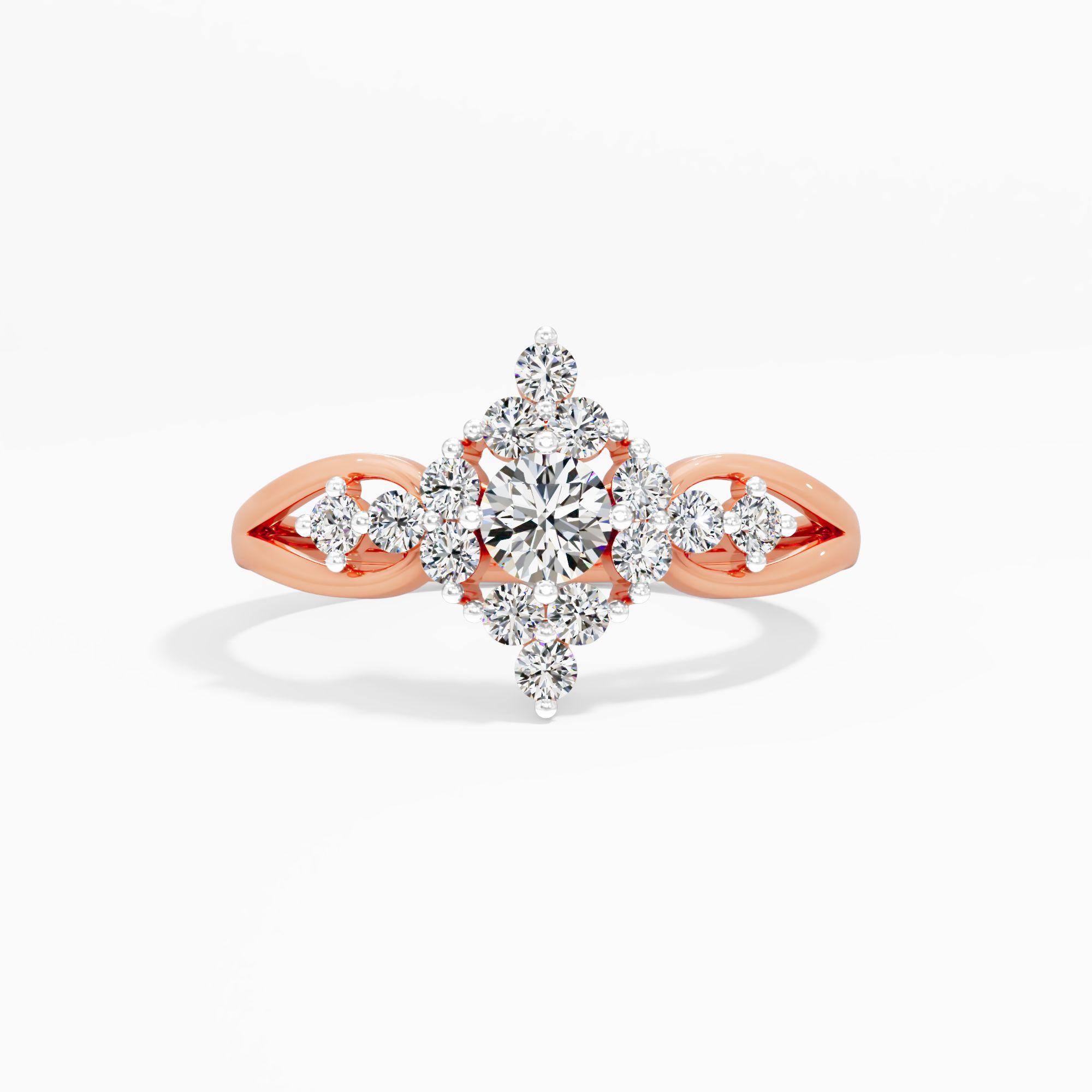 Rhombus Orb Cluster Ring