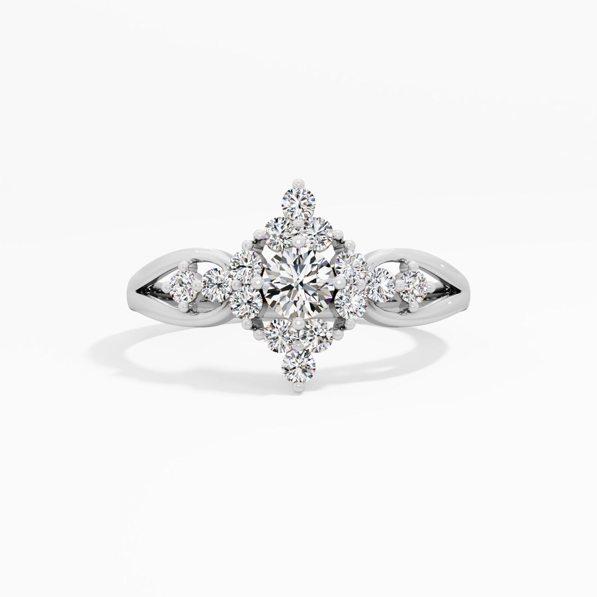 Rhombus Orb Cluster Ring