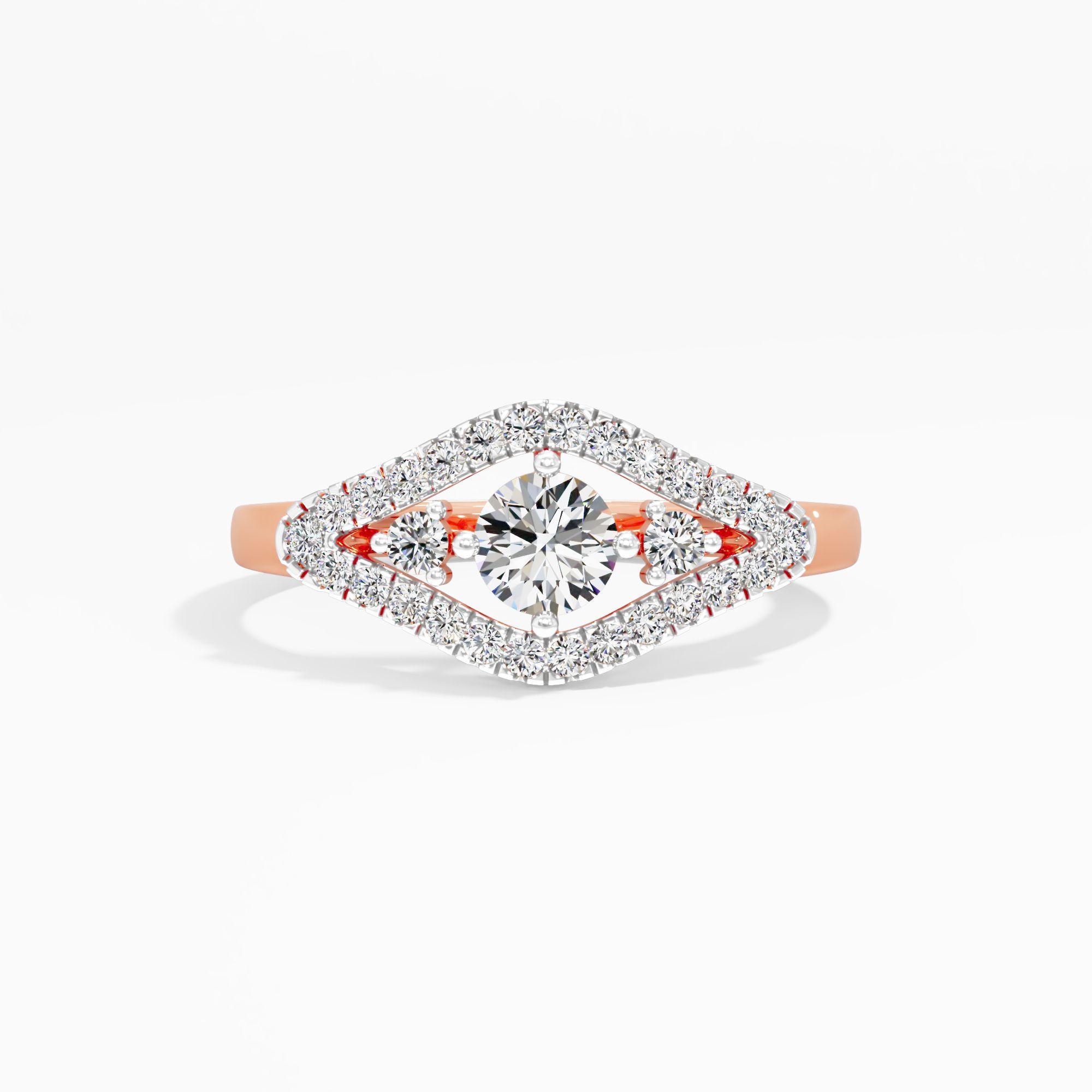Navette Diamond Cluster Ring