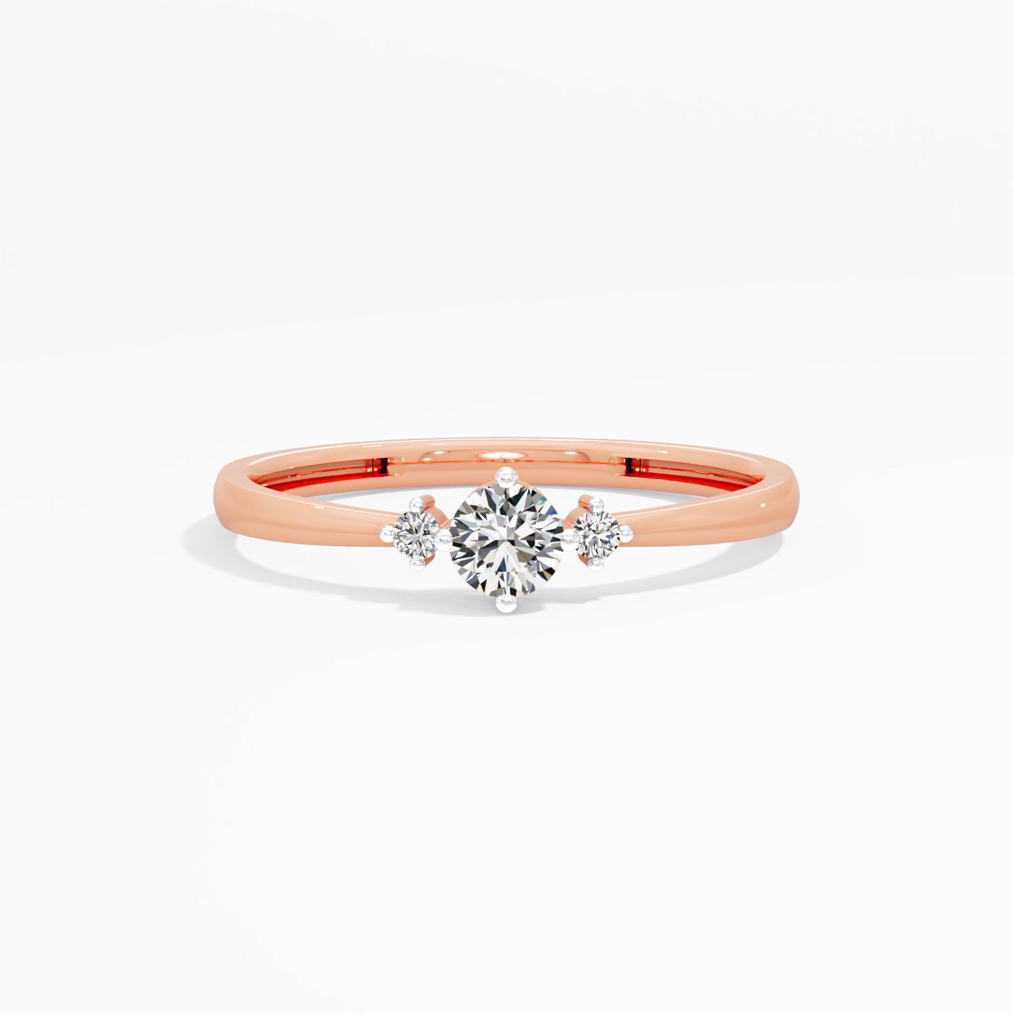 Past Present Future Solitaire Ring