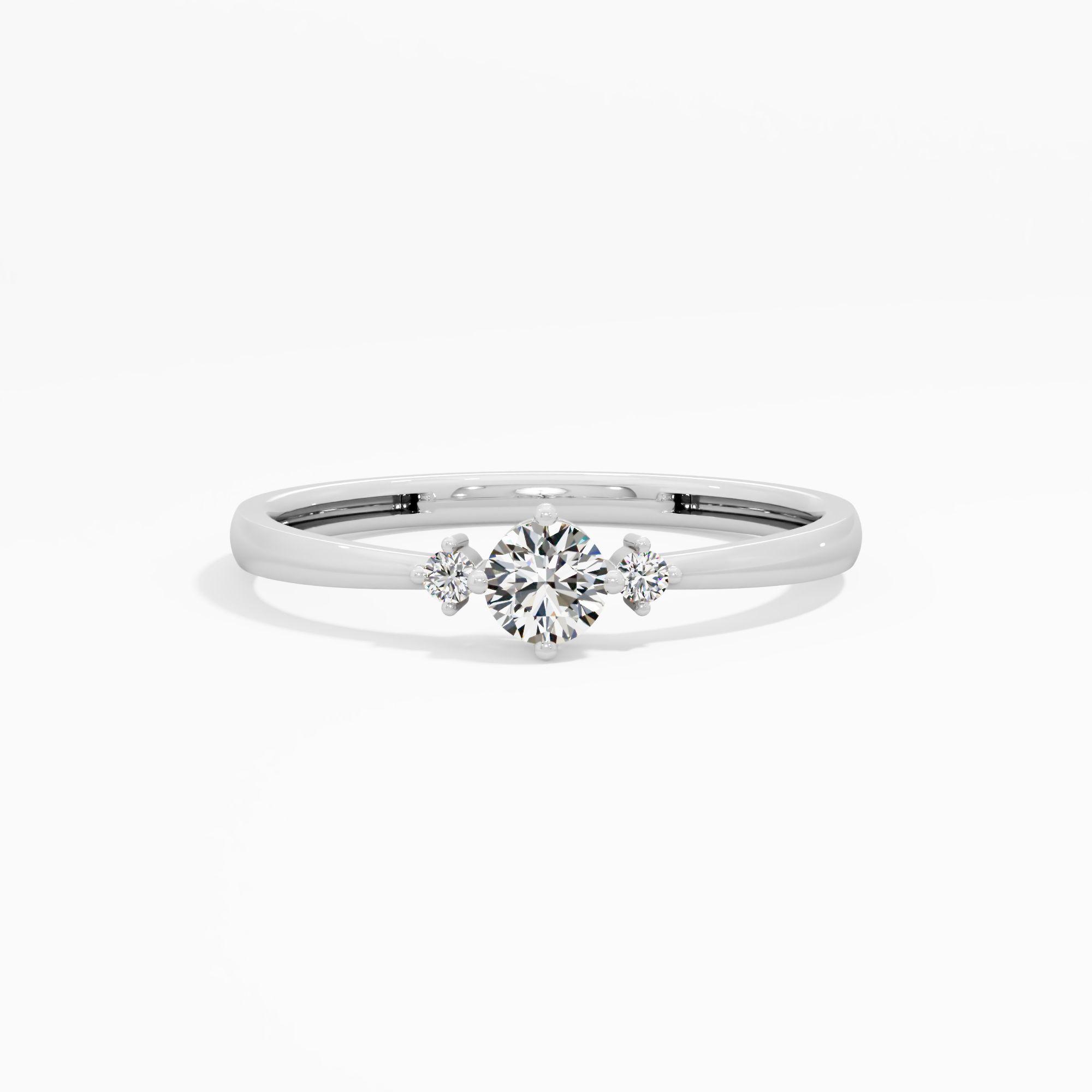 Past Present Future Solitaire Ring
