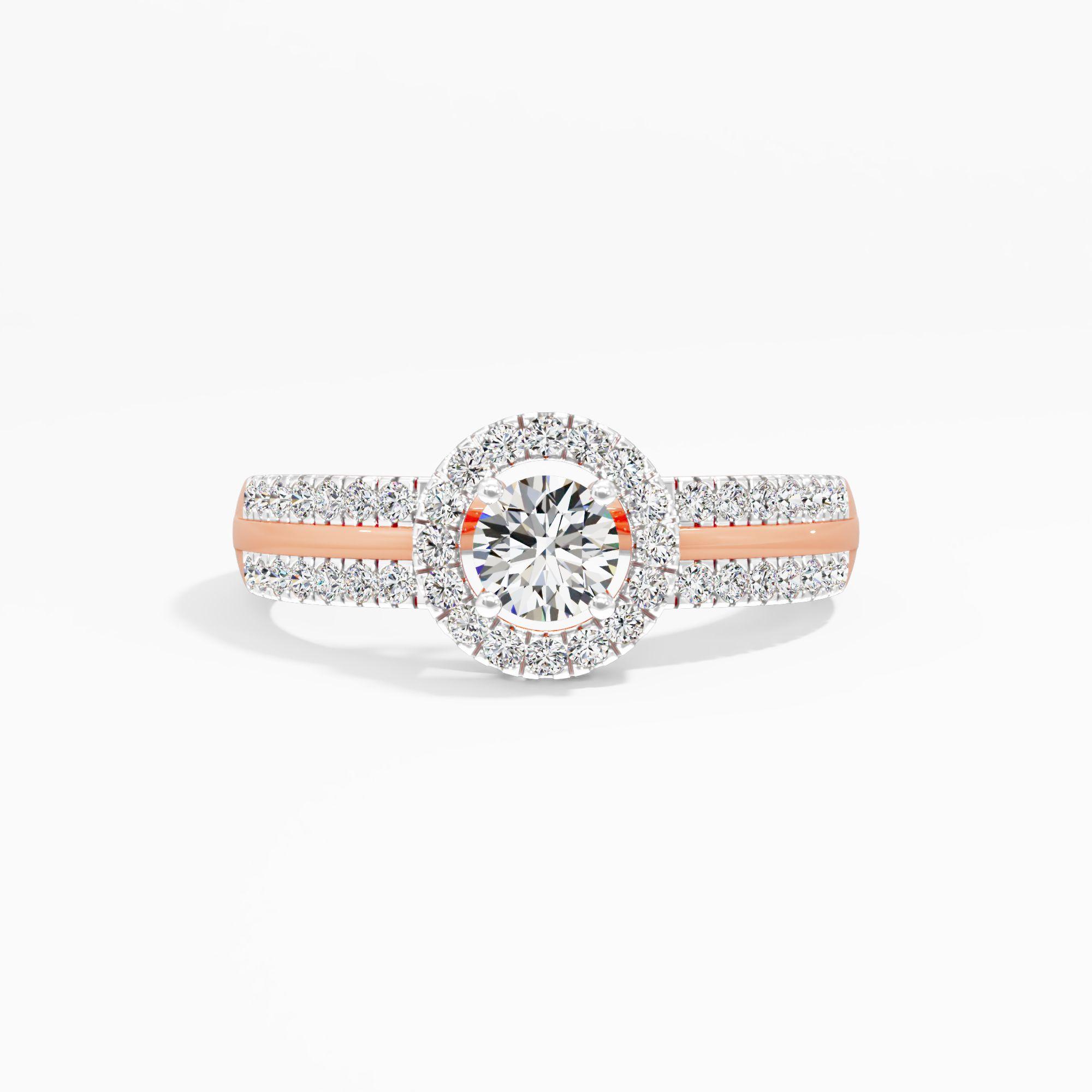 The Royal Avenue Halo Ring