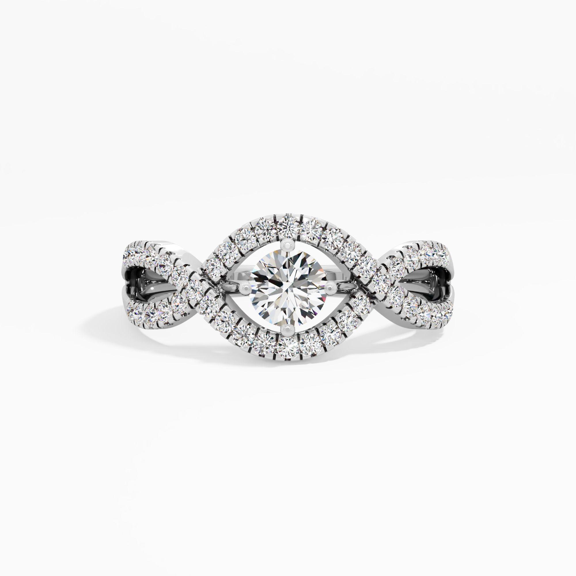 The Love Helix Halo Ring