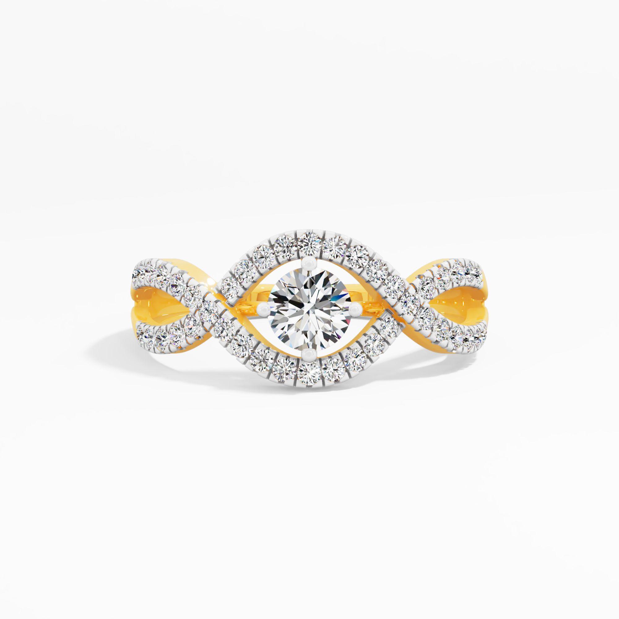 The Love Helix Halo Ring
