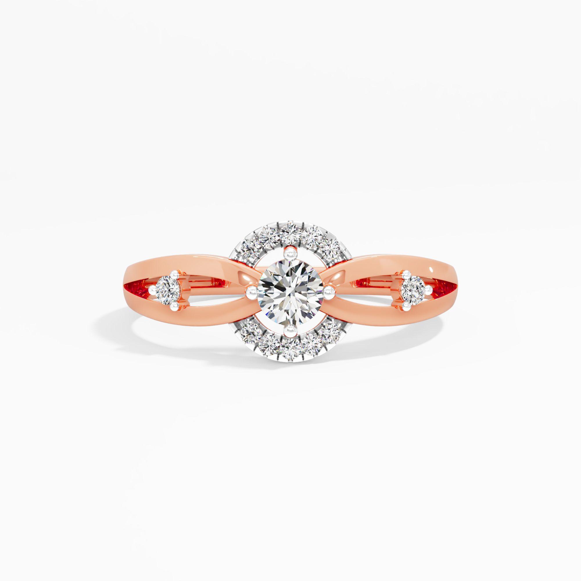Orbit Halo Solitaire Ring