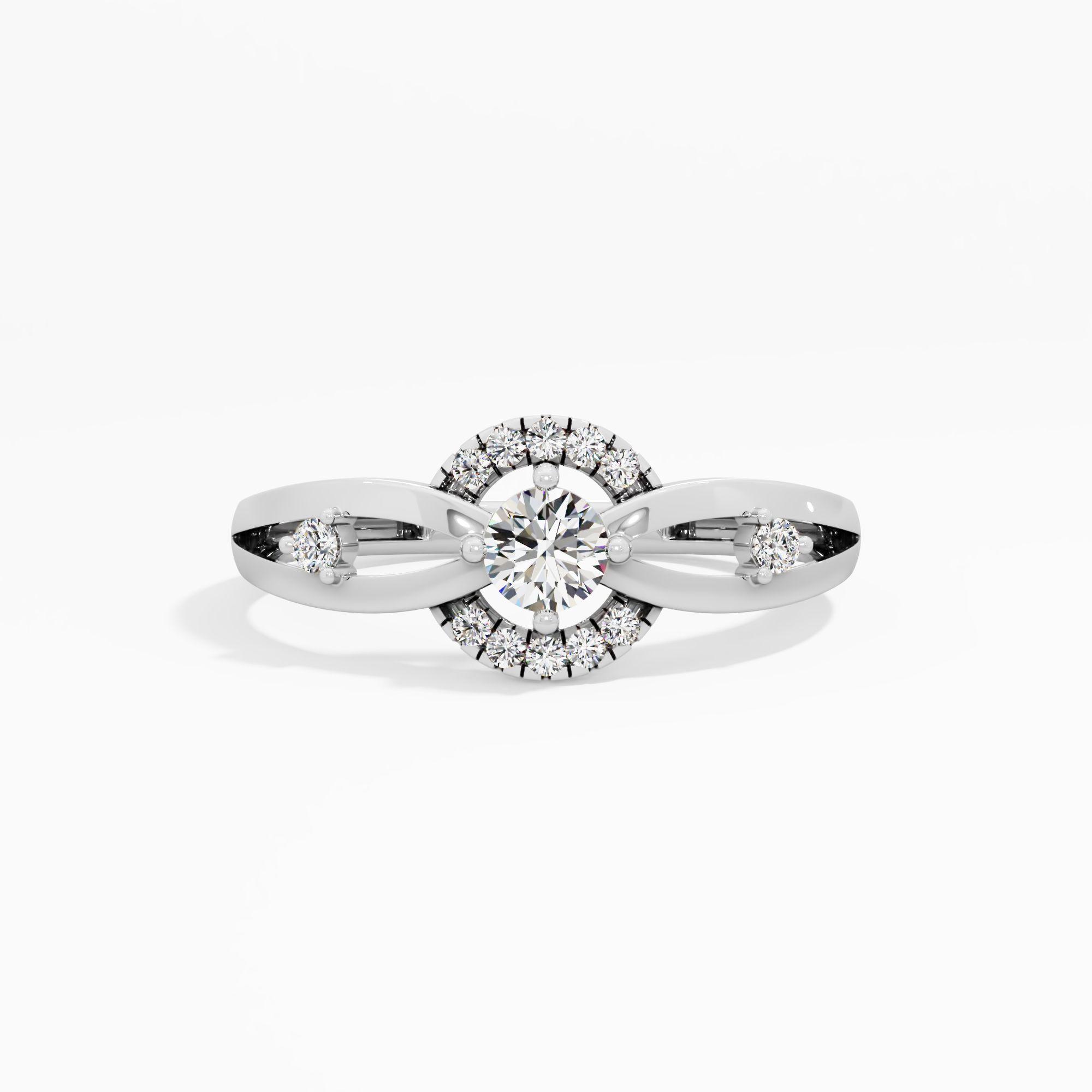 Orbit Halo Solitaire Ring