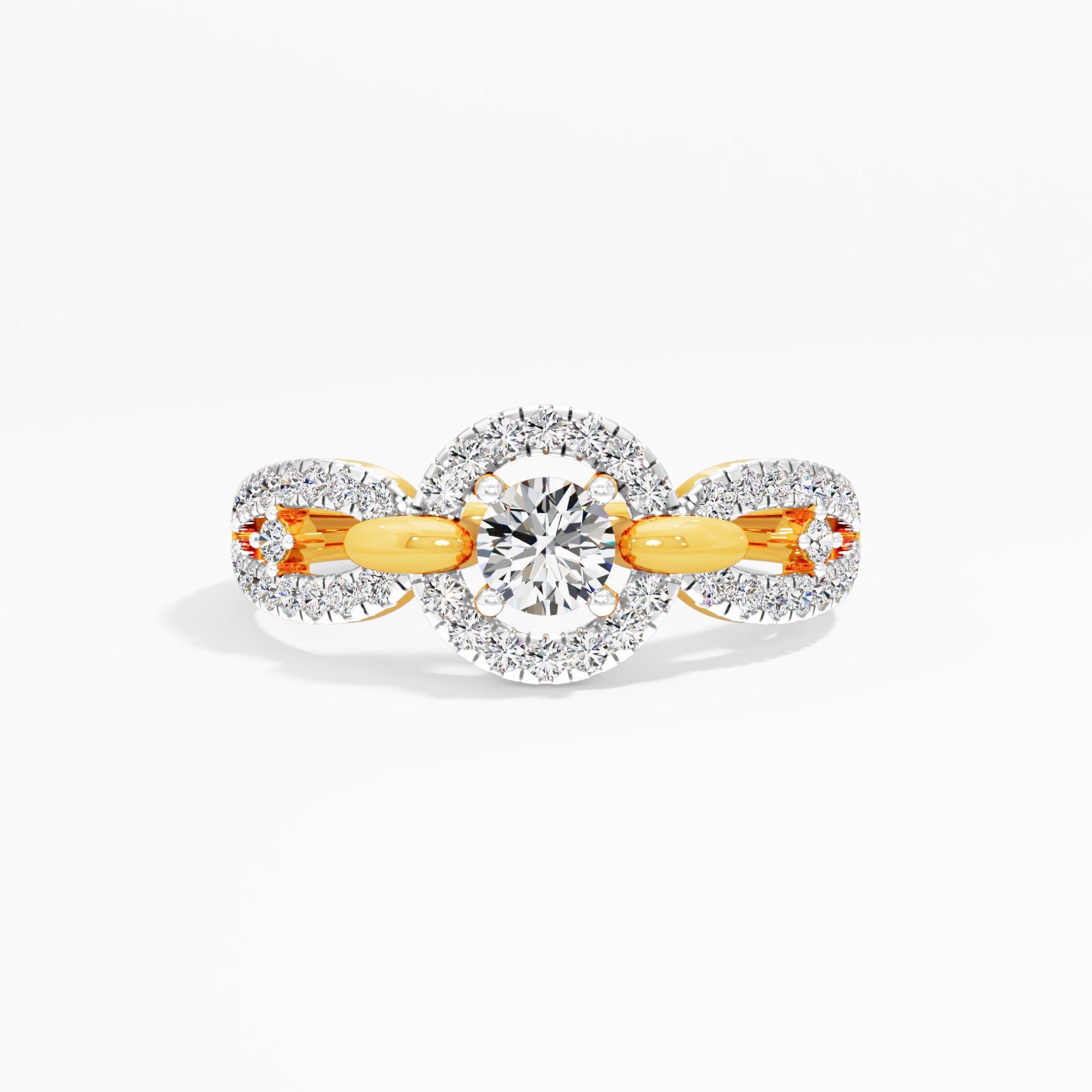 Orbit Link Solitaire Ring