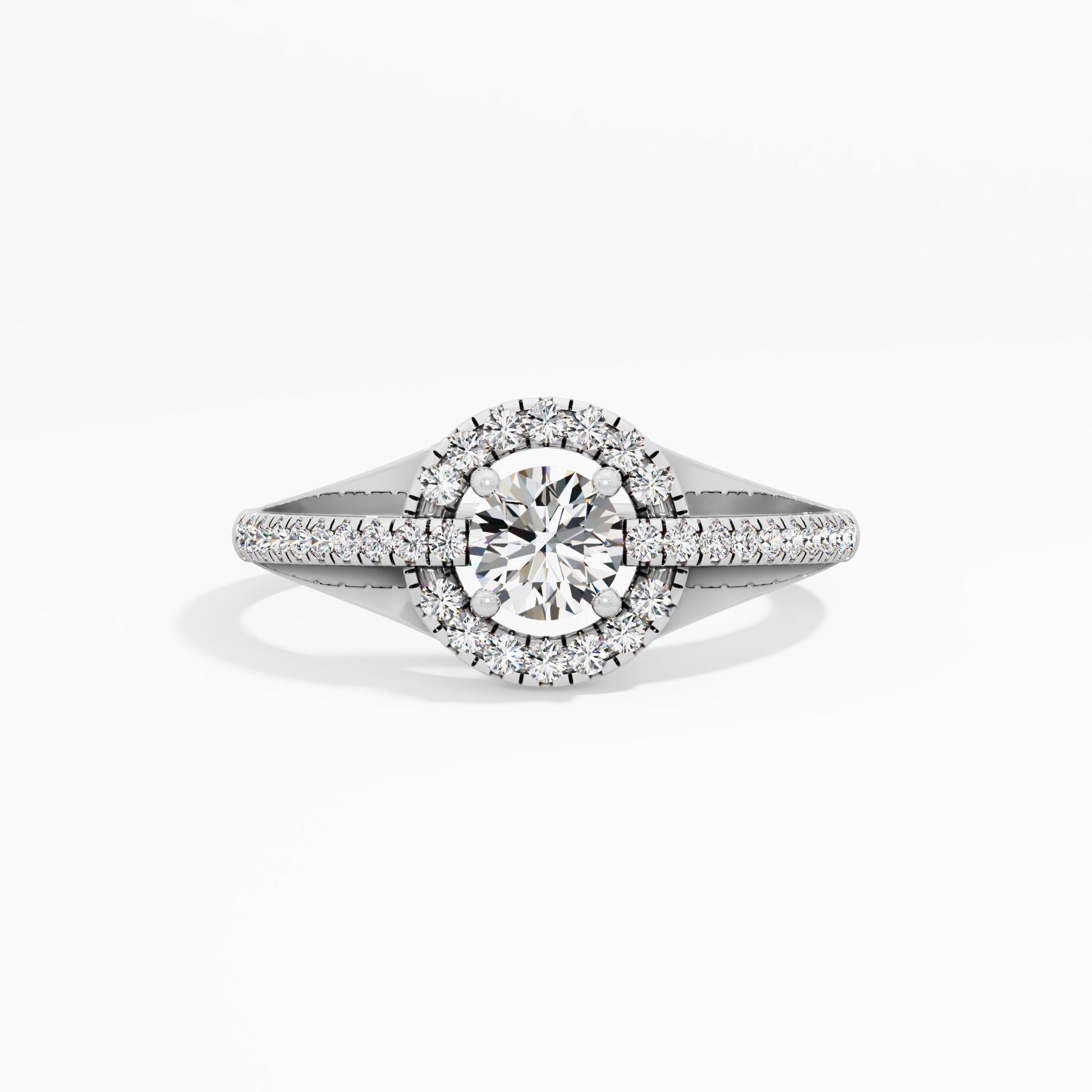 Embrace Halo Solitaire Ring