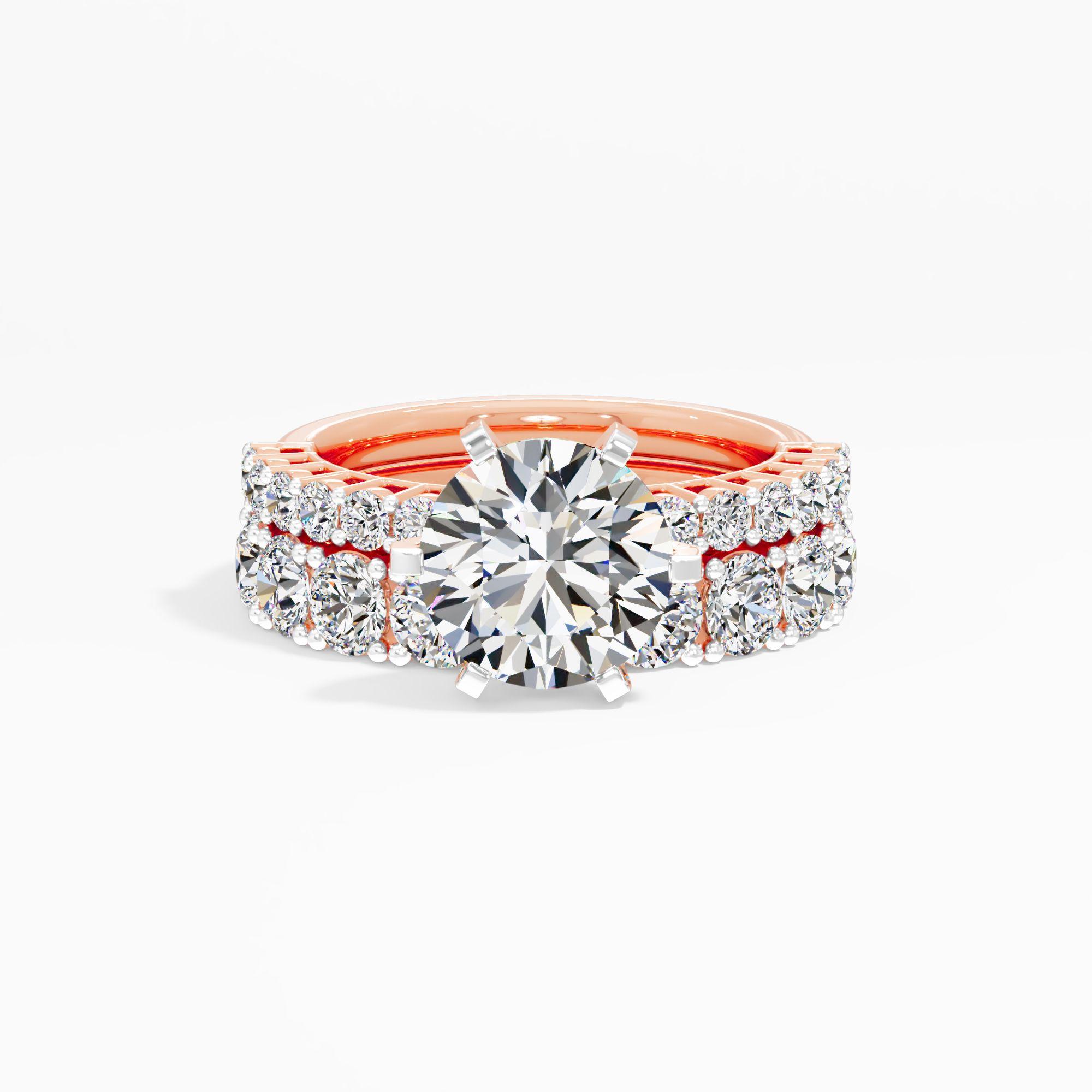 Lustrous Crest Solitaire Ring