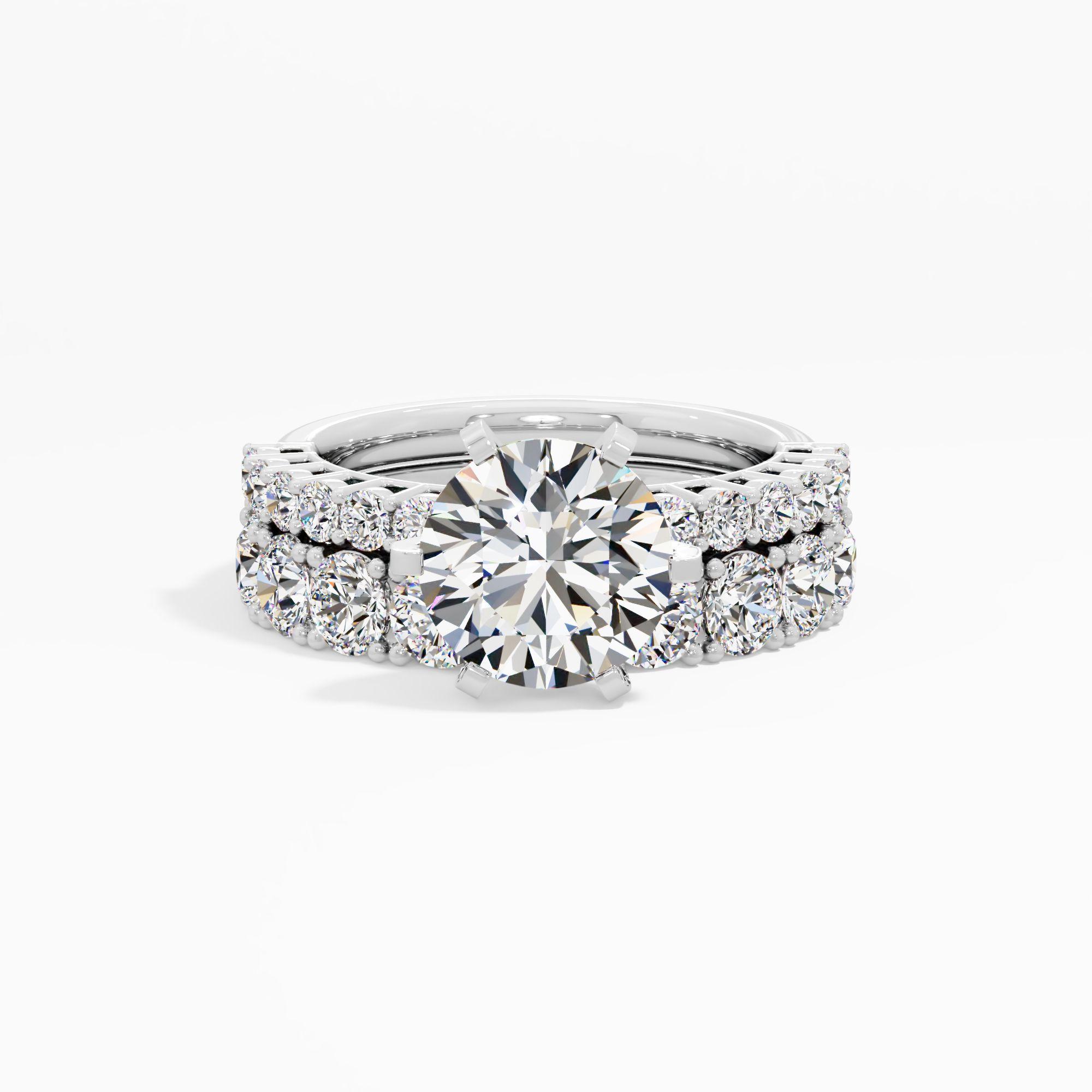 Lustrous Crest Solitaire Ring
